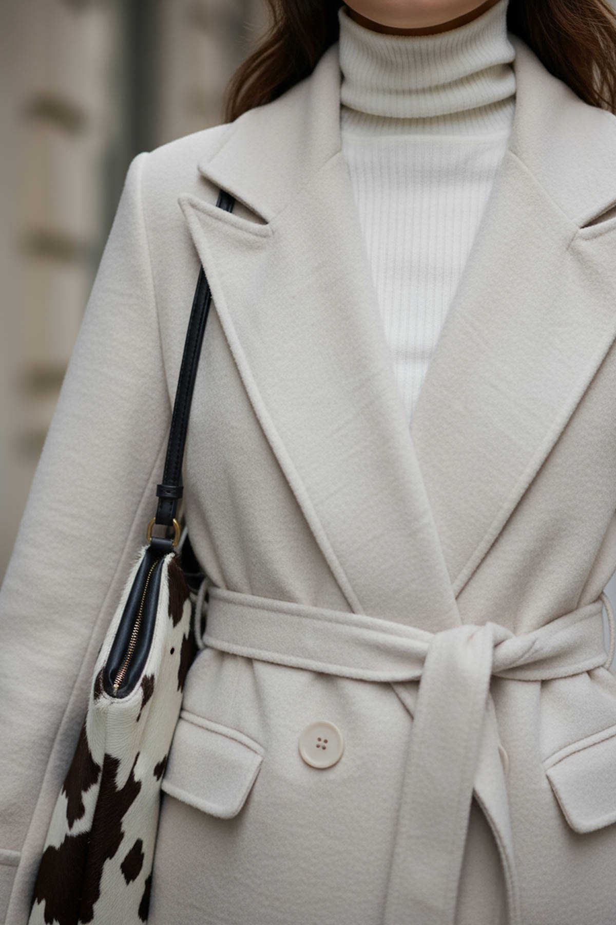 Cep Kapaklı Kaşe Kaban 51008 - TAŞ RENGİ |  