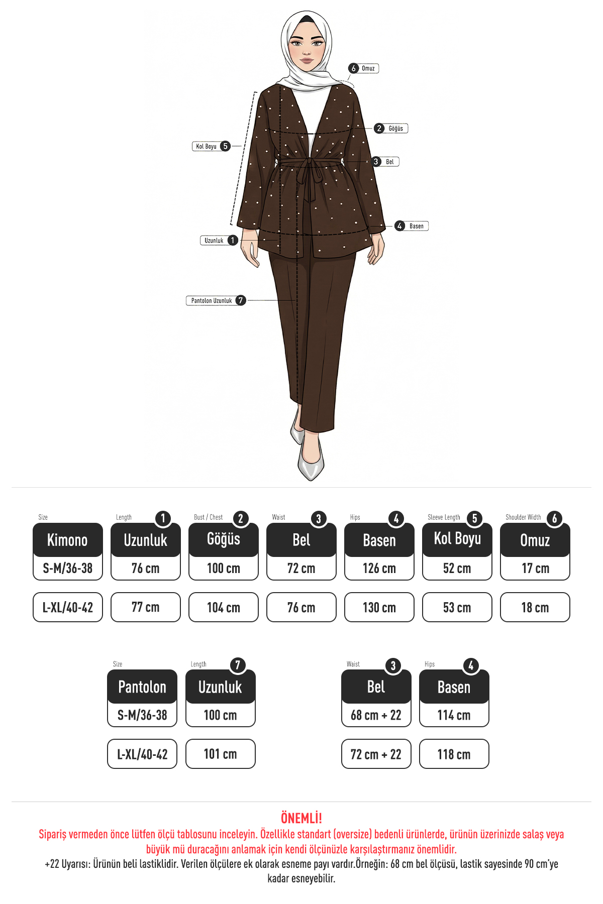 Taş Detaylı Bağcıklı Kimono Takım 51712 - BORDO |  