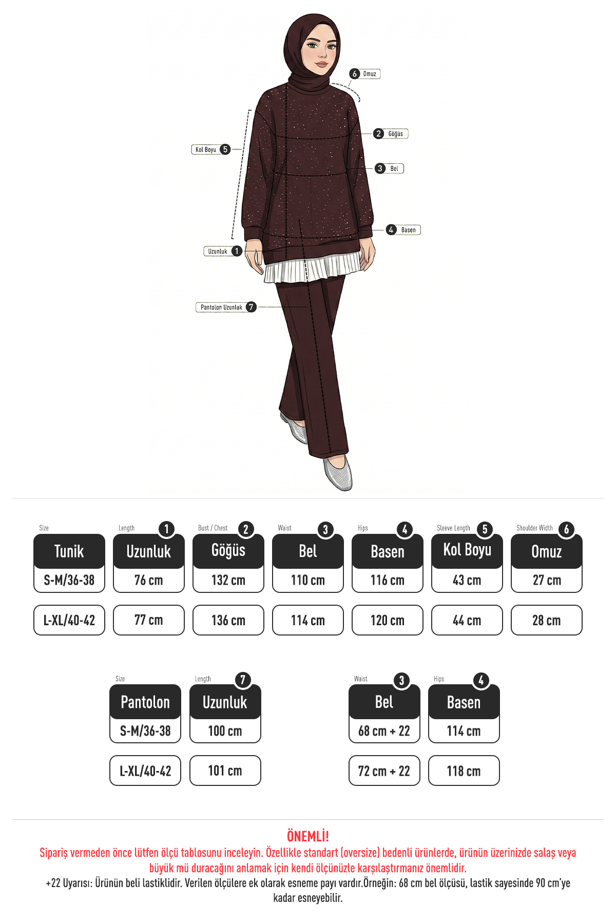 Altı Pliseli Tunik Takım 58122 - LACİVERT |  