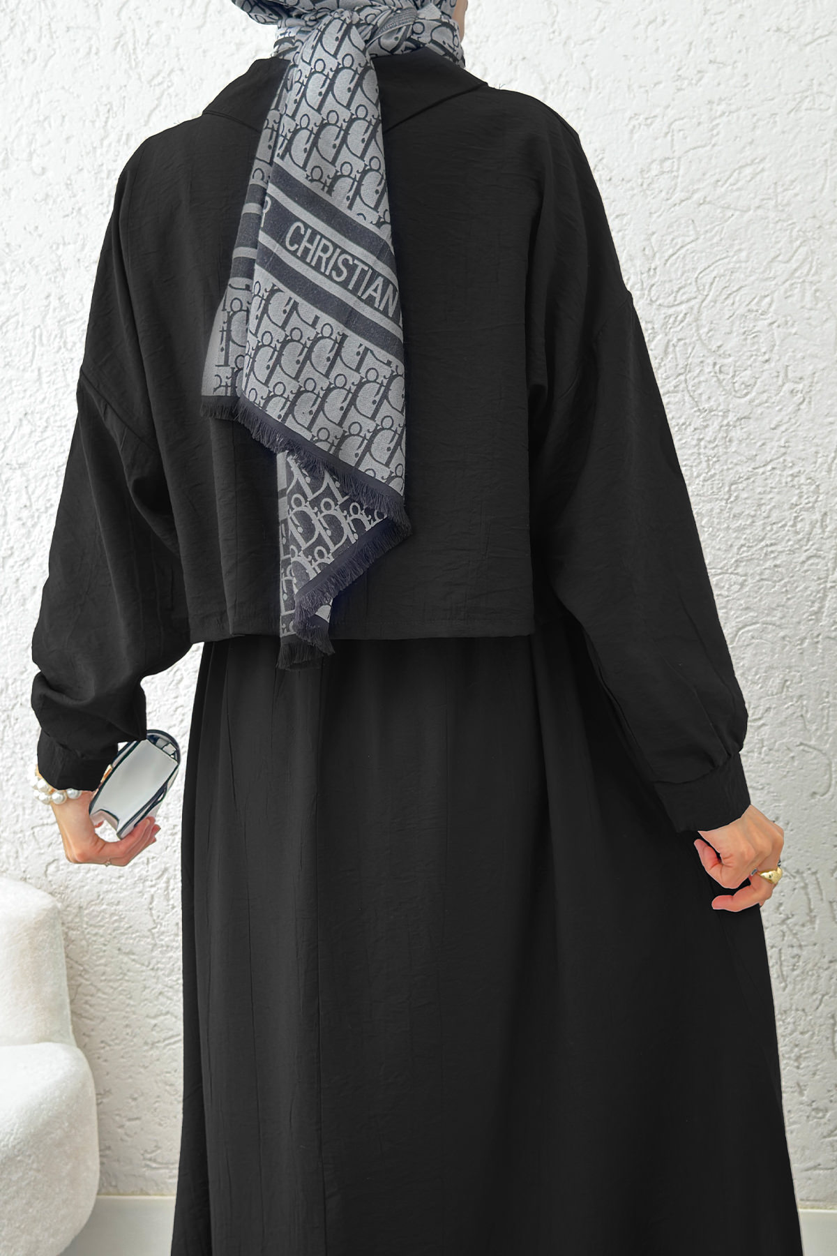 Bolerolu Elbise Takım 2240 - SİYAH |  