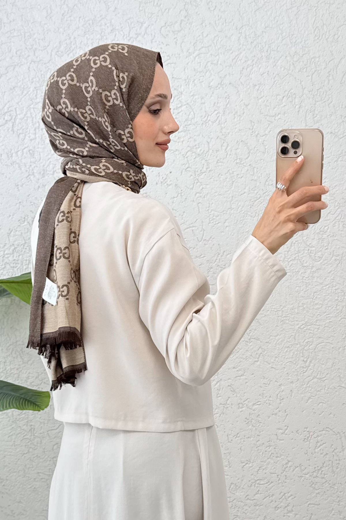 Yandan Bağlamalı Etekli Takım 2303 - TAŞ RENGİ |  