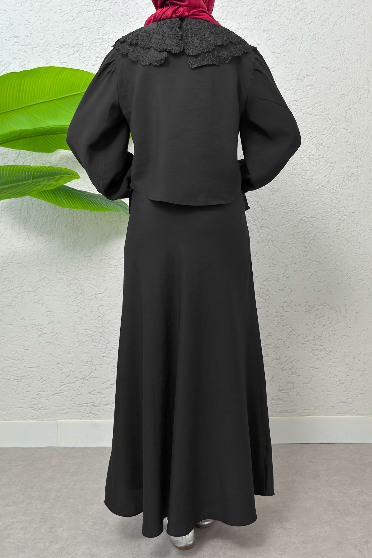 Bebe Yaka Etek Takım 2255 - SİYAH |  