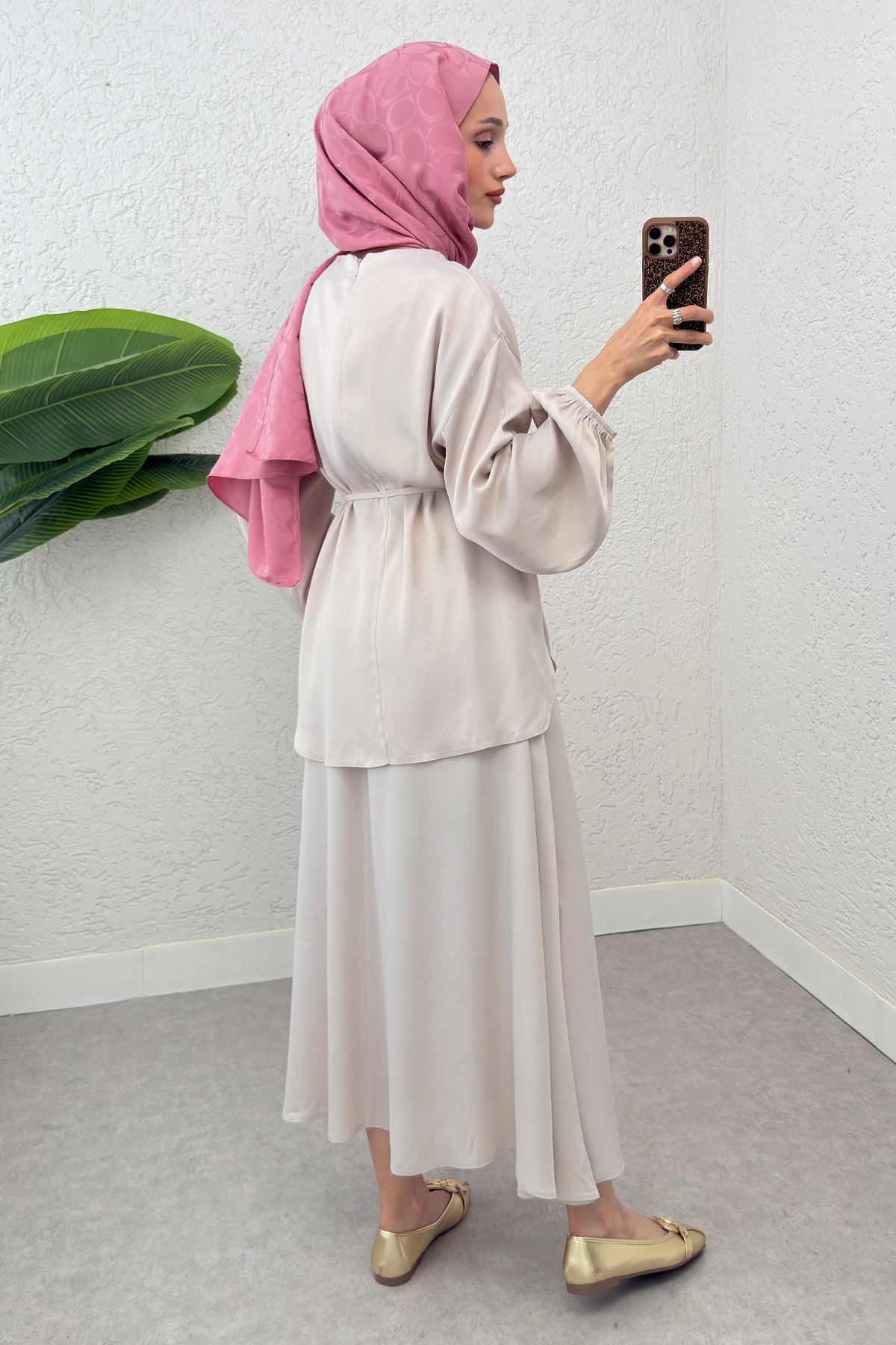 Saten Etekli Takım 2283- LACİVERT |  