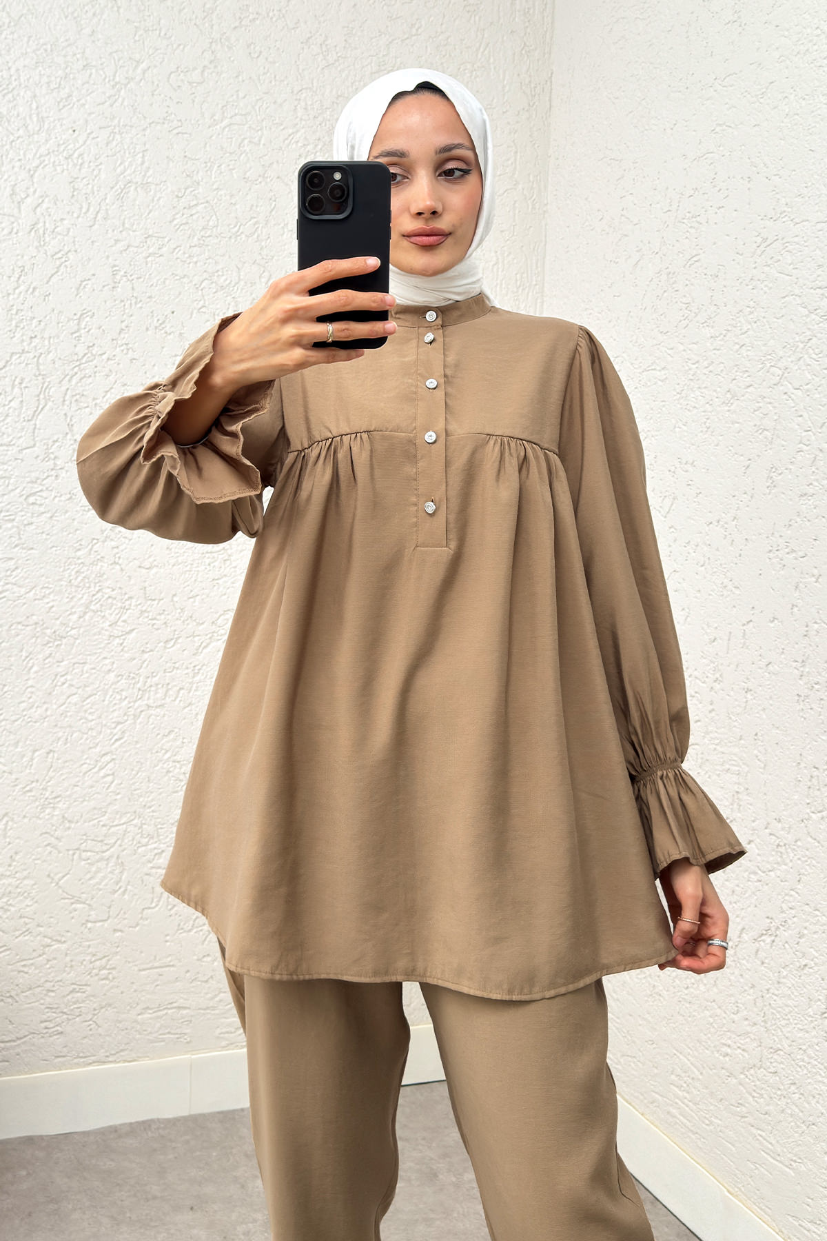 Hakim Yaka Kol Büzgülü Takım 2246 - VİZON |  