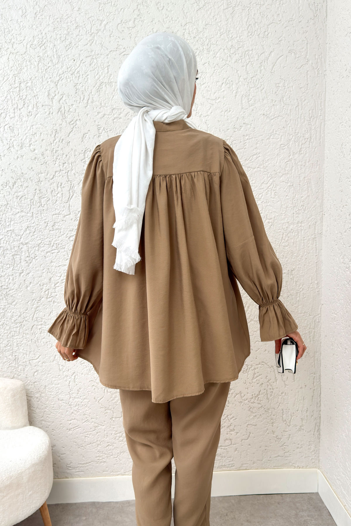 Hakim Yaka Kol Büzgülü Takım 2246 - VİZON |  