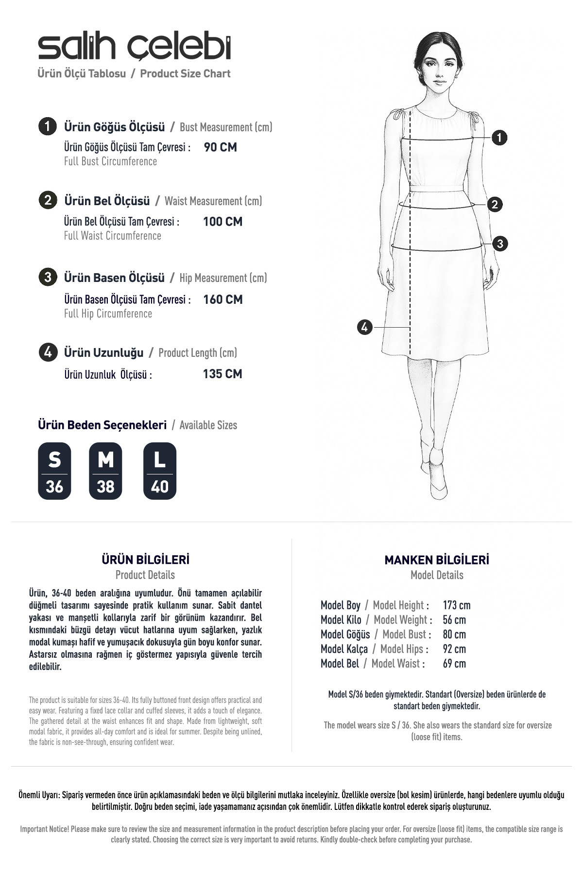 Dantel Yaka Modal Elbise 2258 - MİNT YEŞİLİ |  