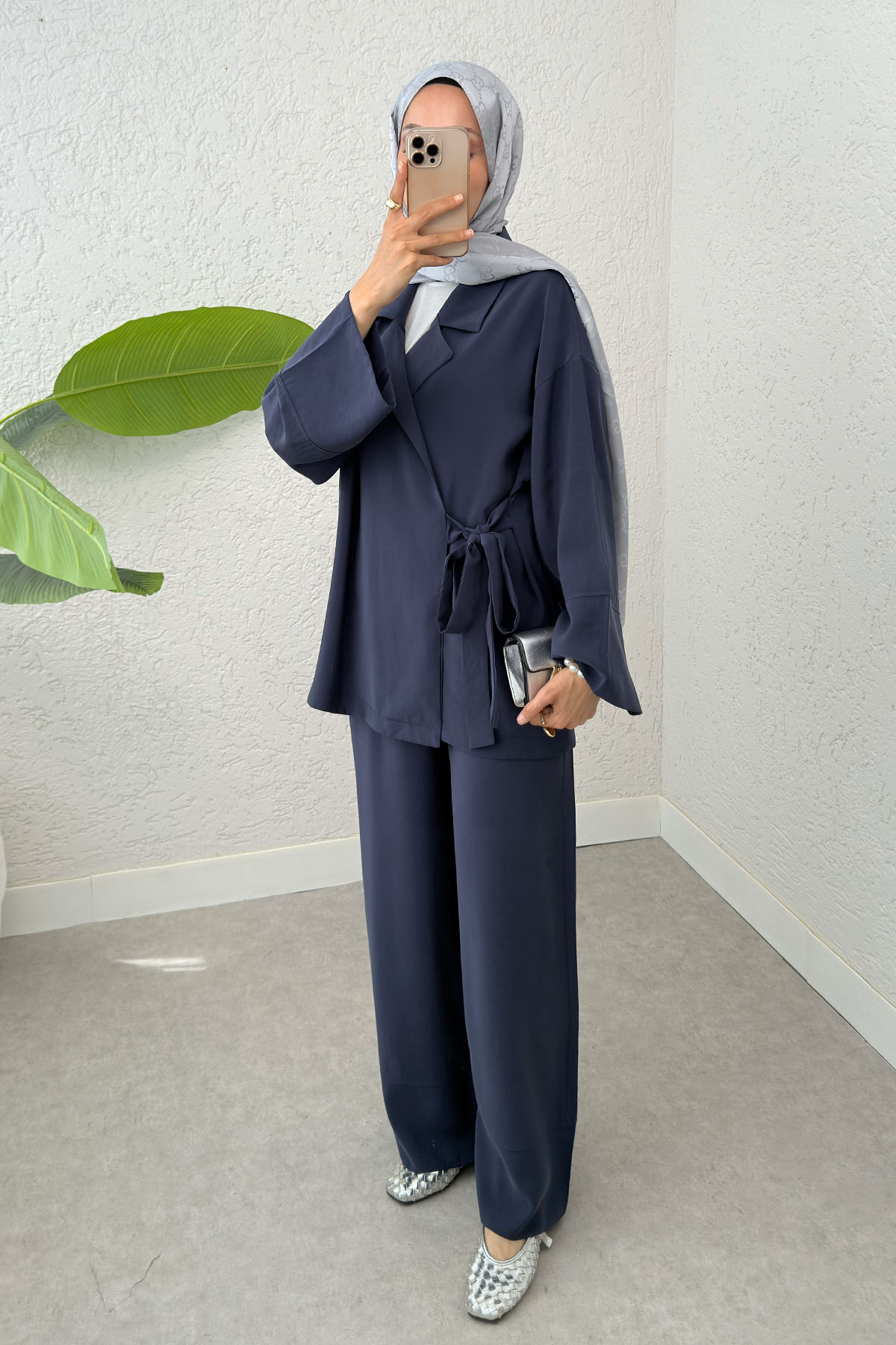 Ceket Yaka İkili Kombin 2301 - LACİVERT |  