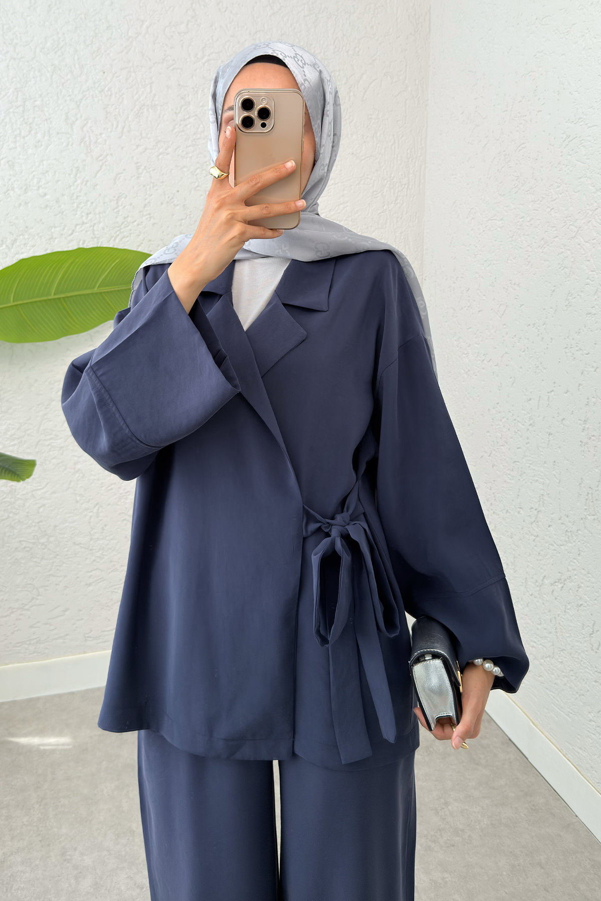 Ceket Yaka İkili Kombin 2301 - LACİVERT |  