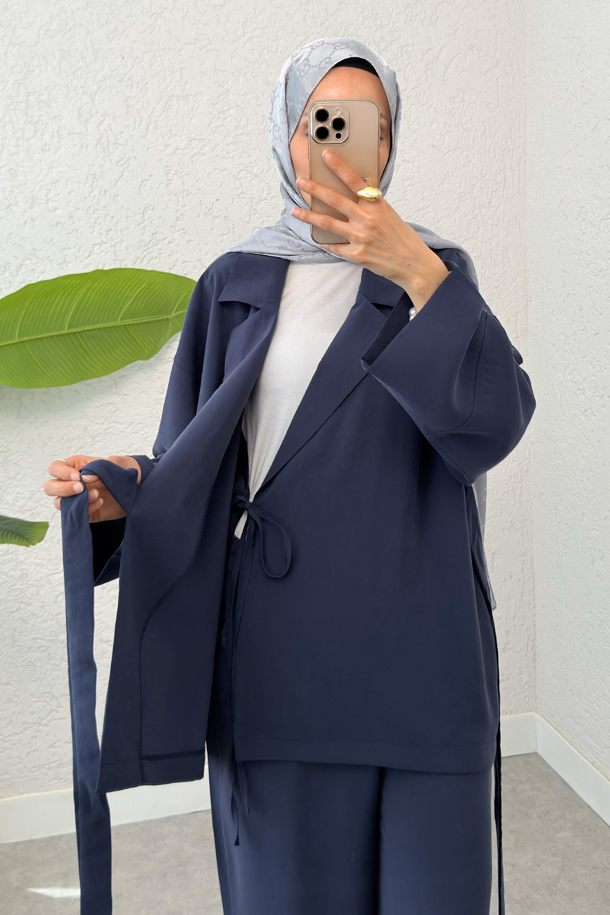 Ceket Yaka İkili Kombin 2301 - LACİVERT |  