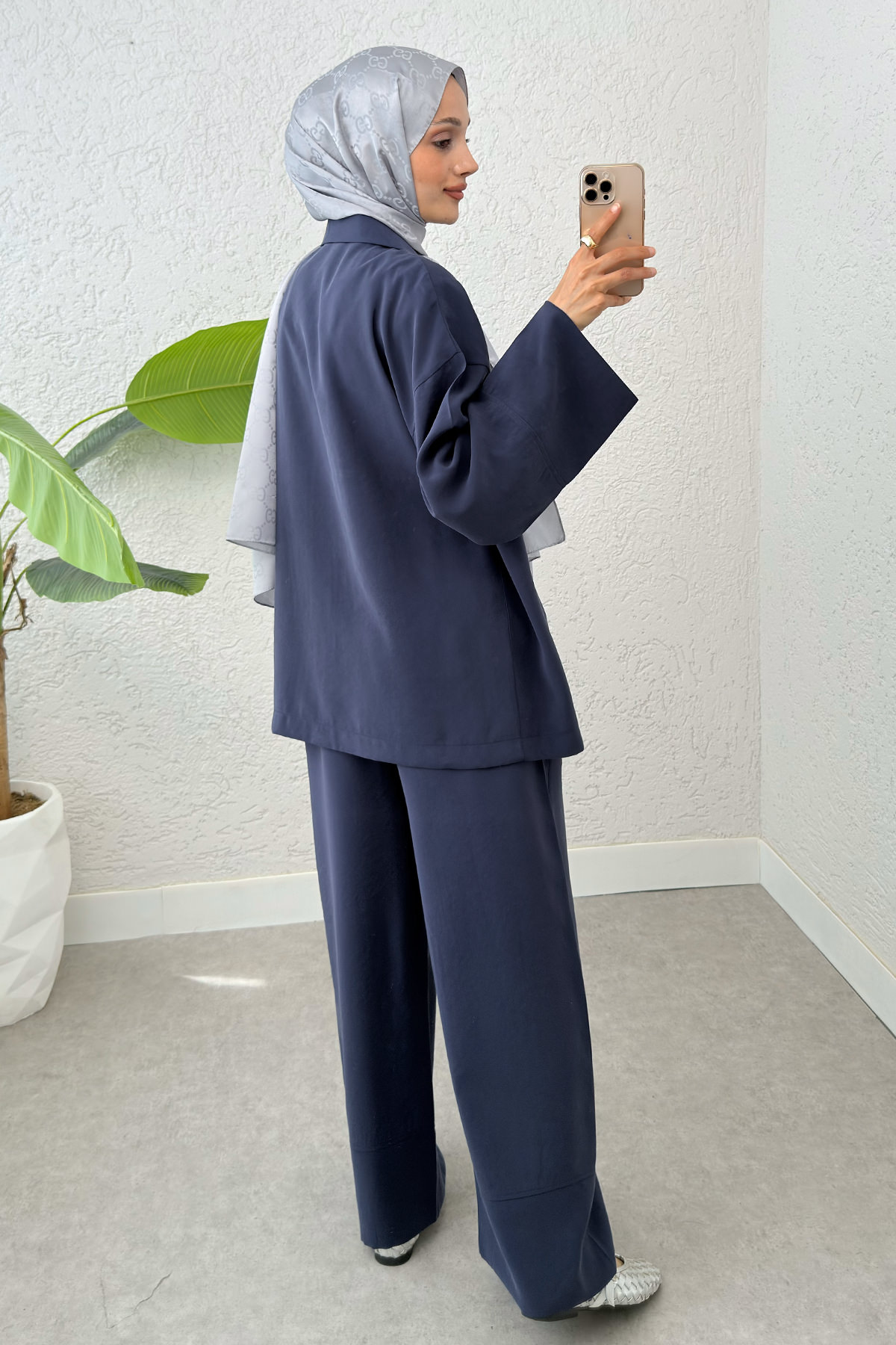 Ceket Yaka İkili Kombin 2301 - LACİVERT |  