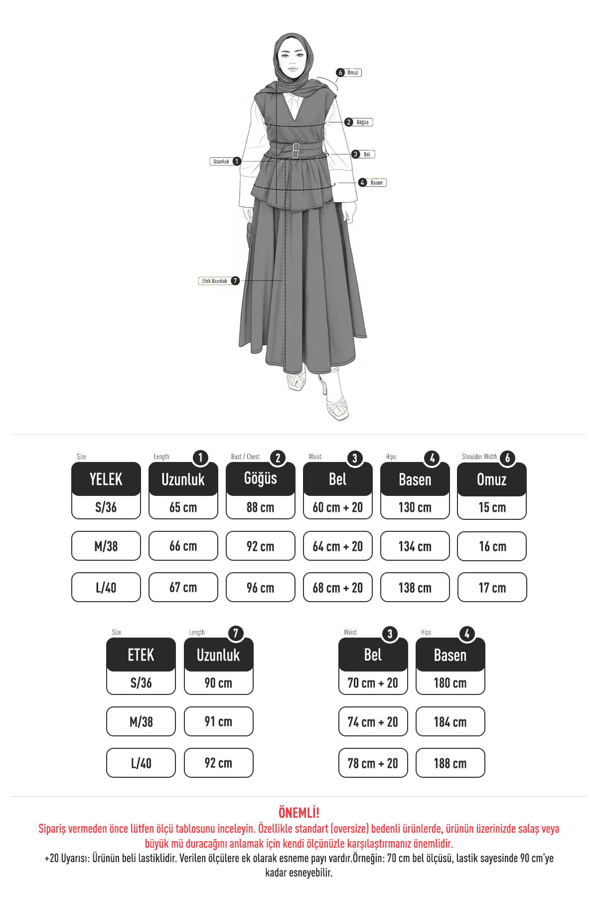 Tokalı Yelekli Denim Takım 7165 - EKRU |  