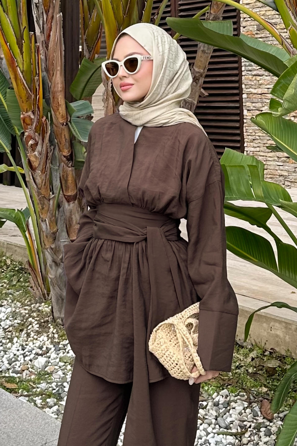 Modal Büyük Kuşaklı Takım 41332 - KAHVERENGİ |  