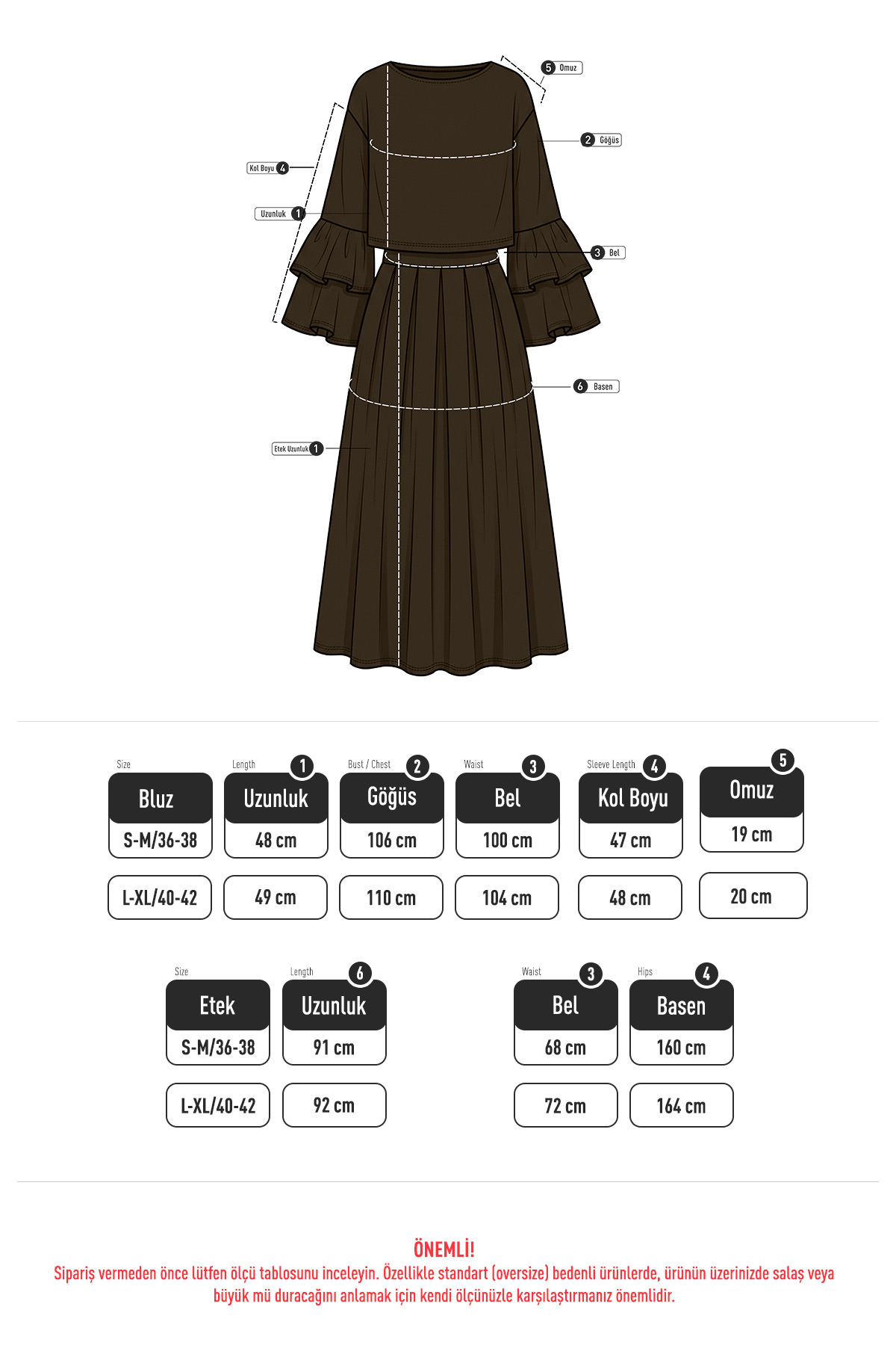 Volan Kollu Etekli Takım Y0075 - MÜRDÜM |  