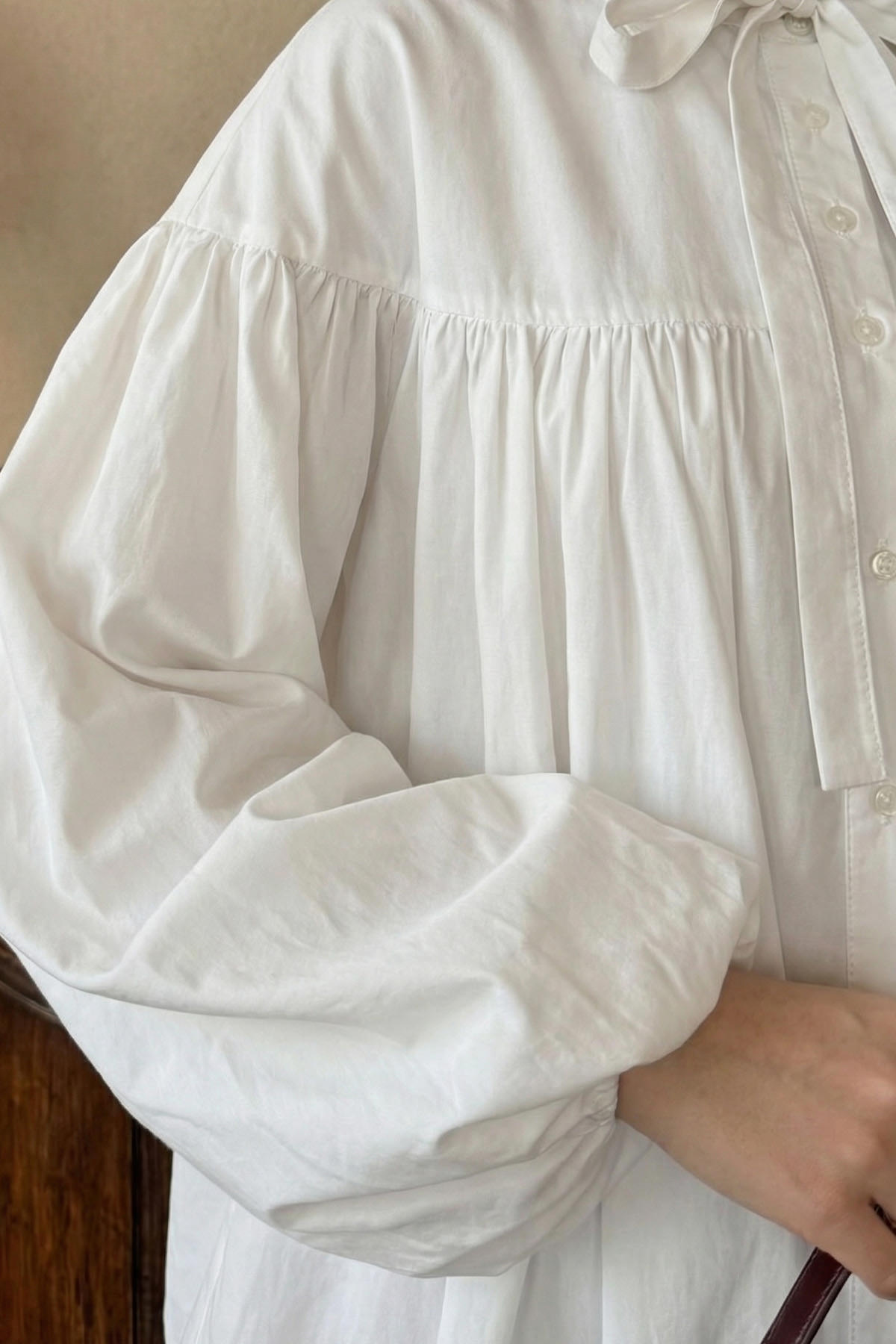 Yaka Kuşaklı Tunik Y0088 - BEYAZ |  