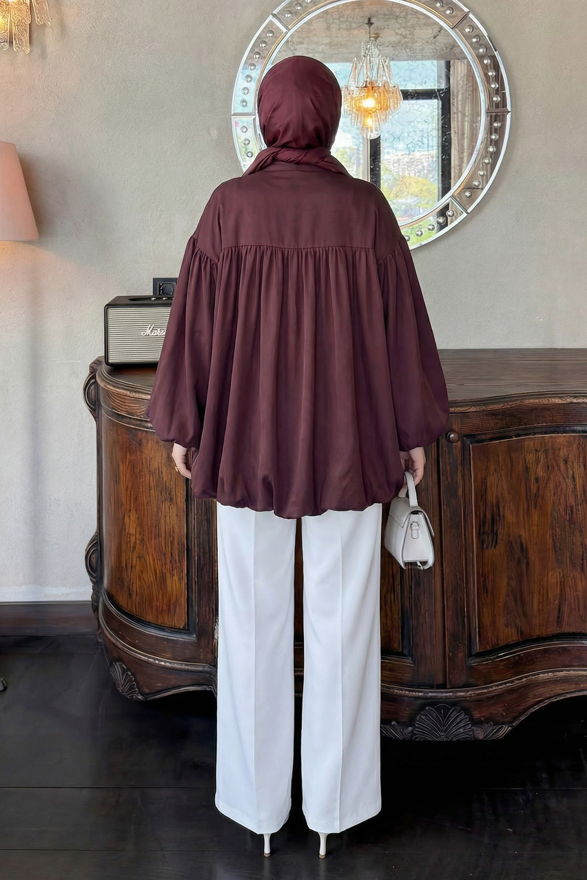 Yaka Kuşaklı Tunik Y0088 - MÜRDÜM |  