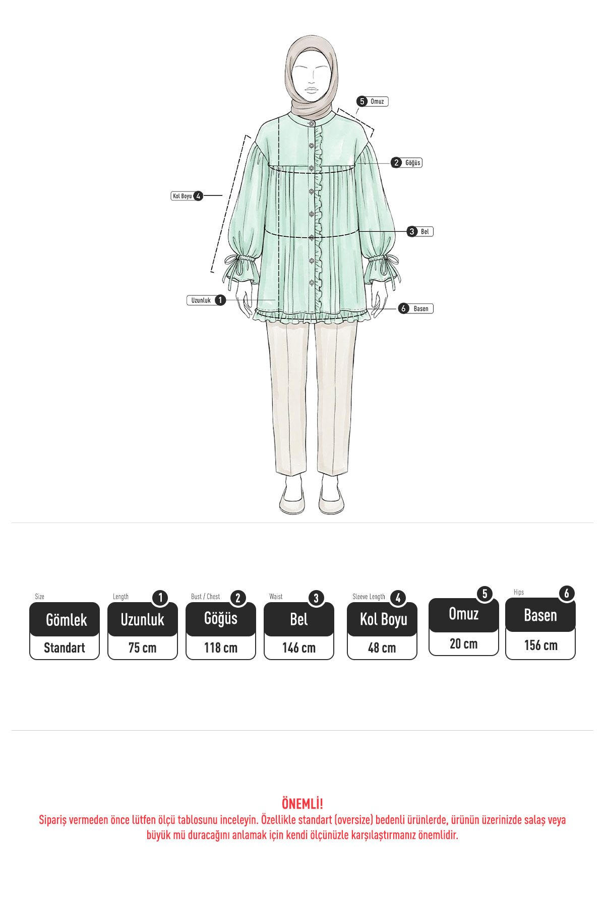 Kol Büzgülü Fırfırlı Gömlek Y0093 - LACİVERT |  