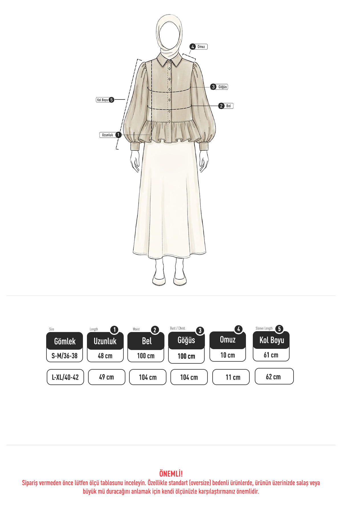 Volan Detaylı Balon Kol Gömlek Y0095 - MİNT YEŞİLİ |  