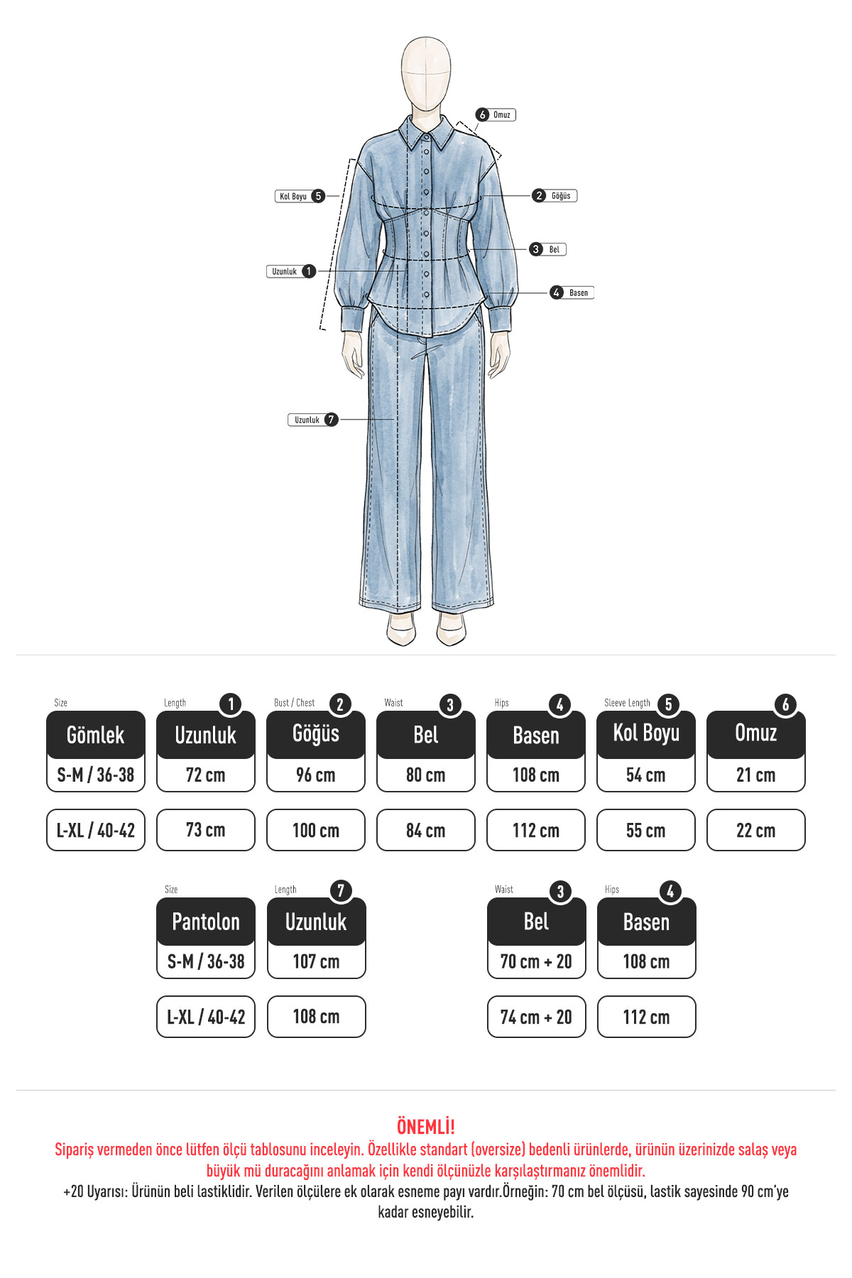 Belden Pileli Denim Takım Y0097 - LACİVERT |  