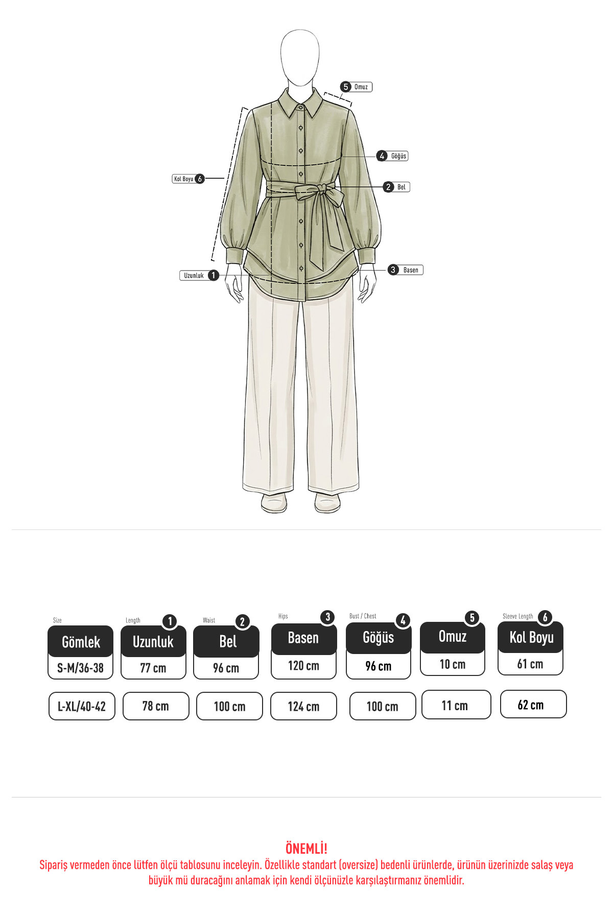 Çapraz Kuşaklı Gömlek Y0105 - KAHVERENGİ |  