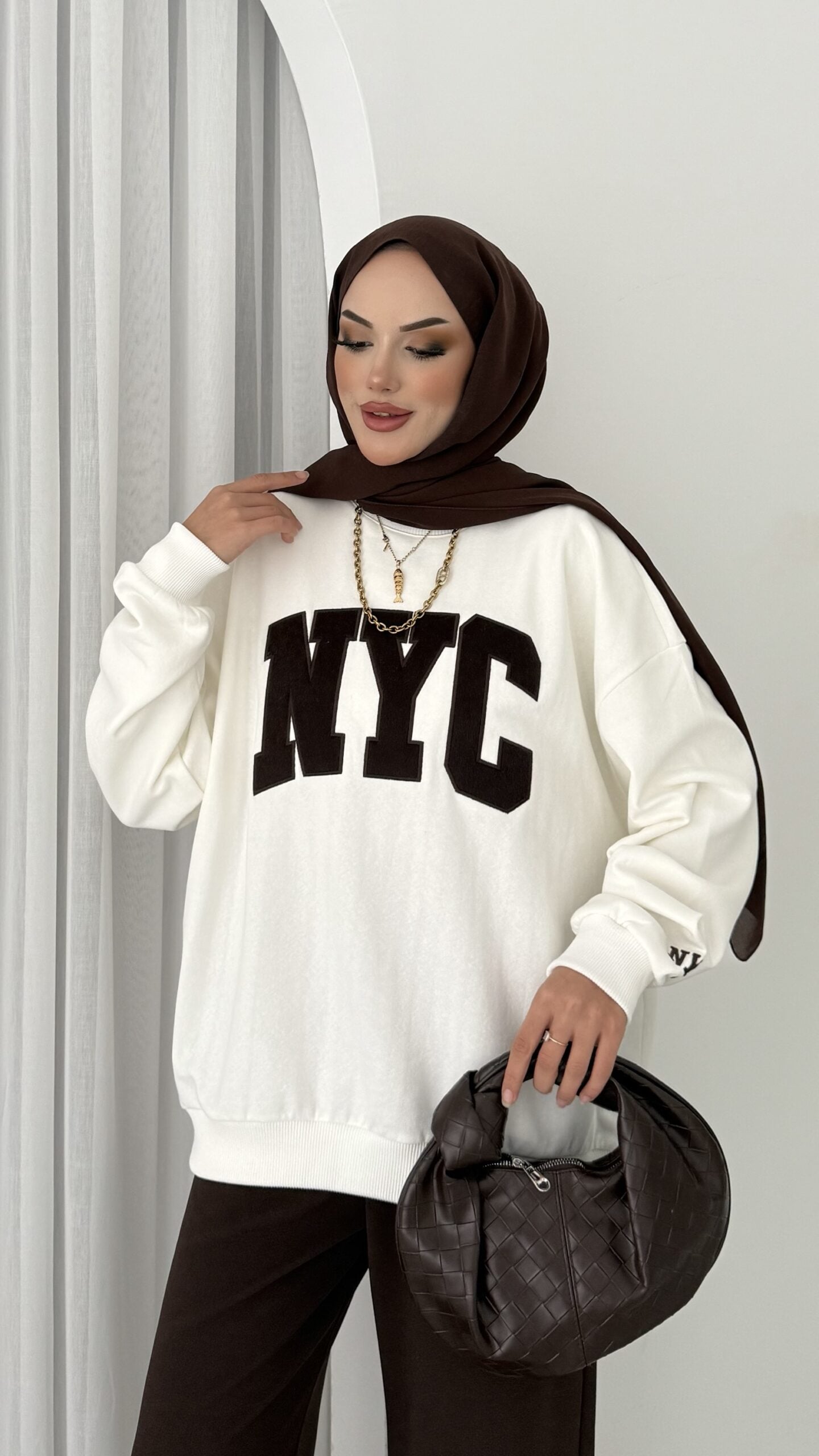 Nyc Şardonlu Sweat |  
