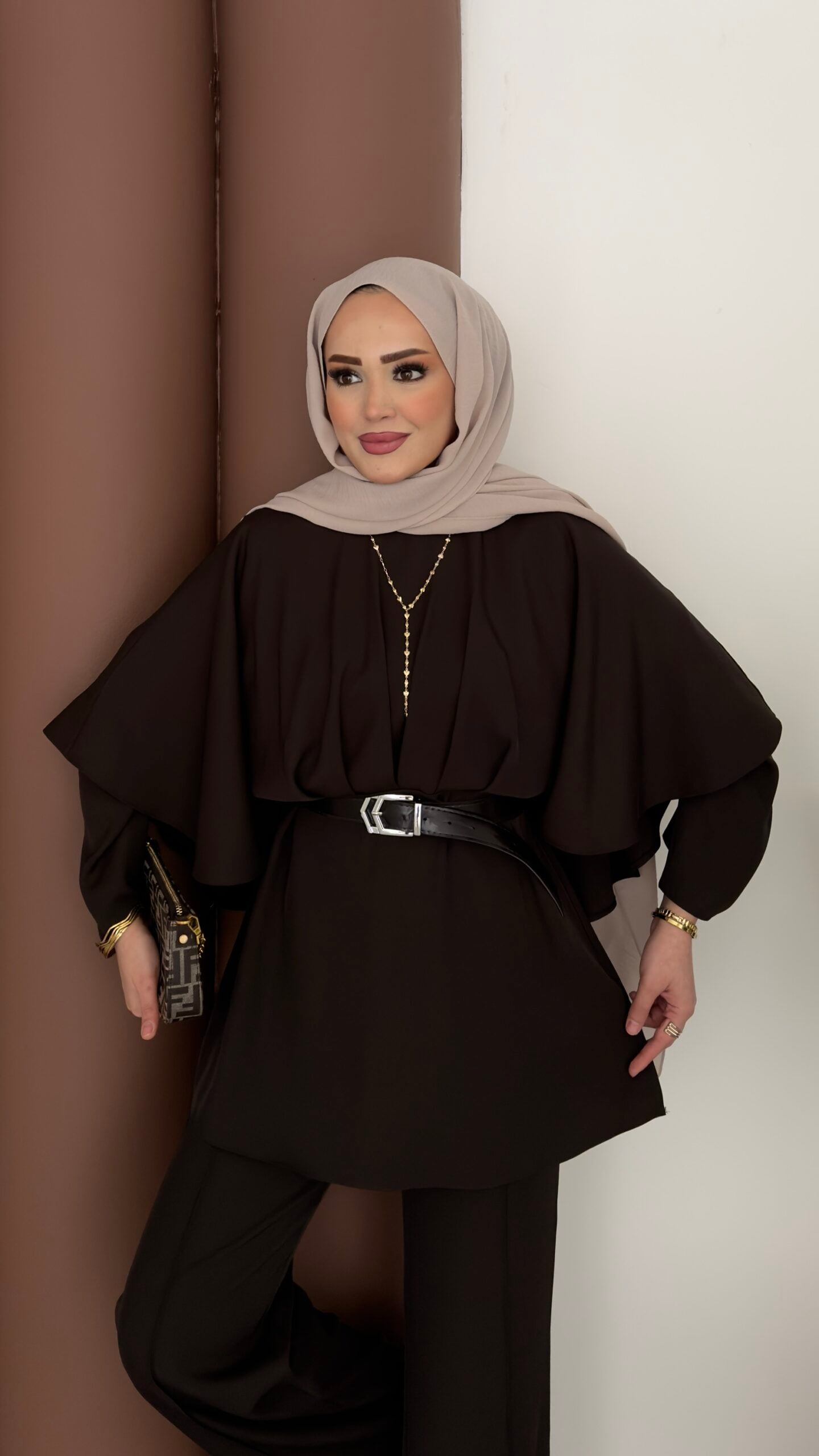 Arabic Pelerinli Modal İkili Takım |  