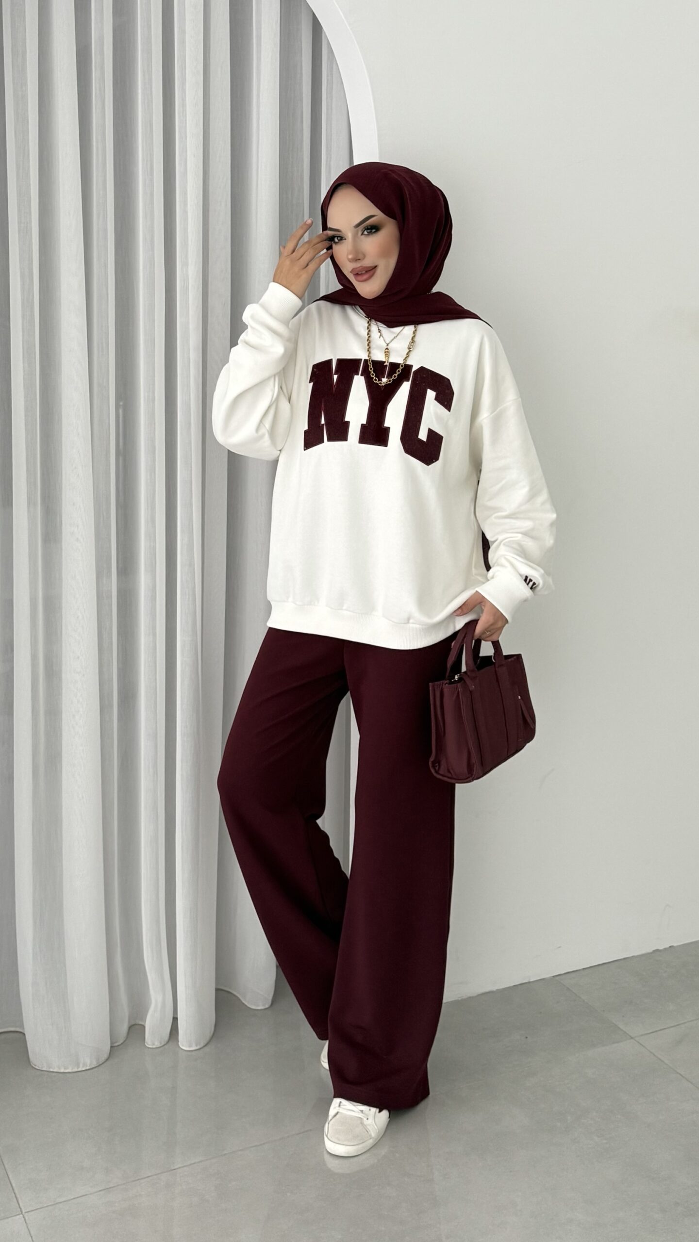 Nyc Şardonlu Sweat |  
