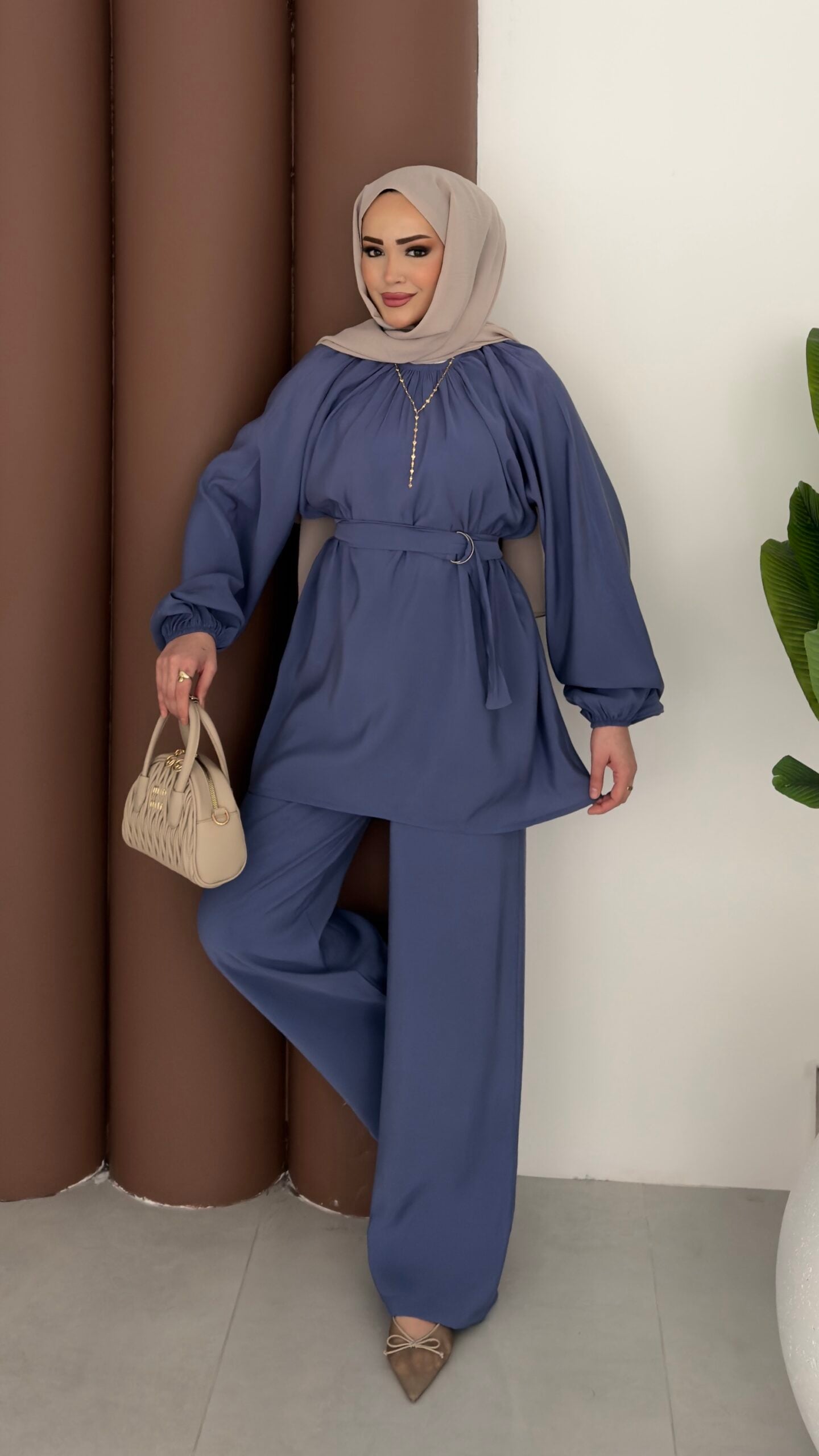 Casual Modal Kemerli İkili Takım |  