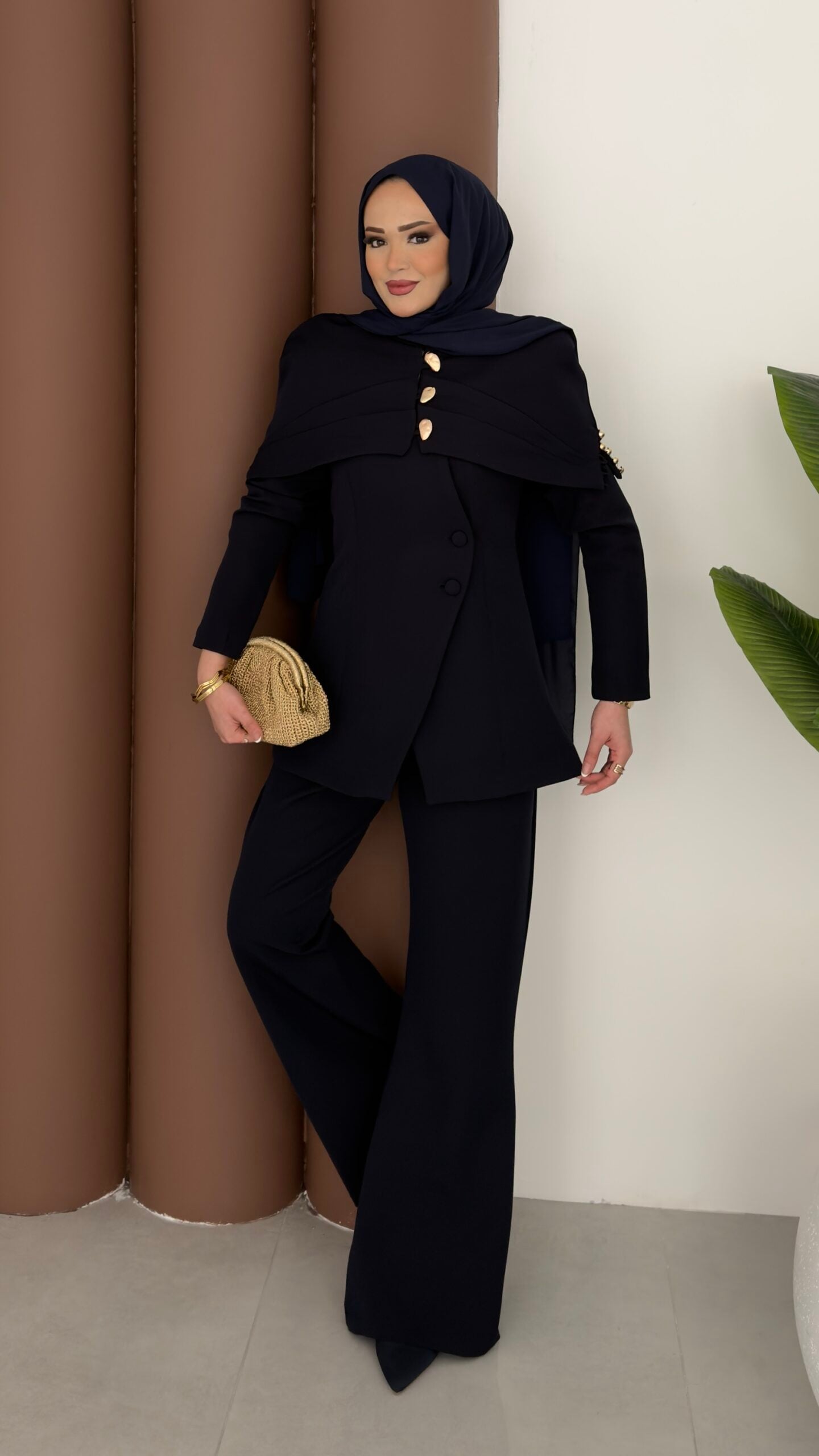 Deluxe Pelerin Blazer İkili Takım |  