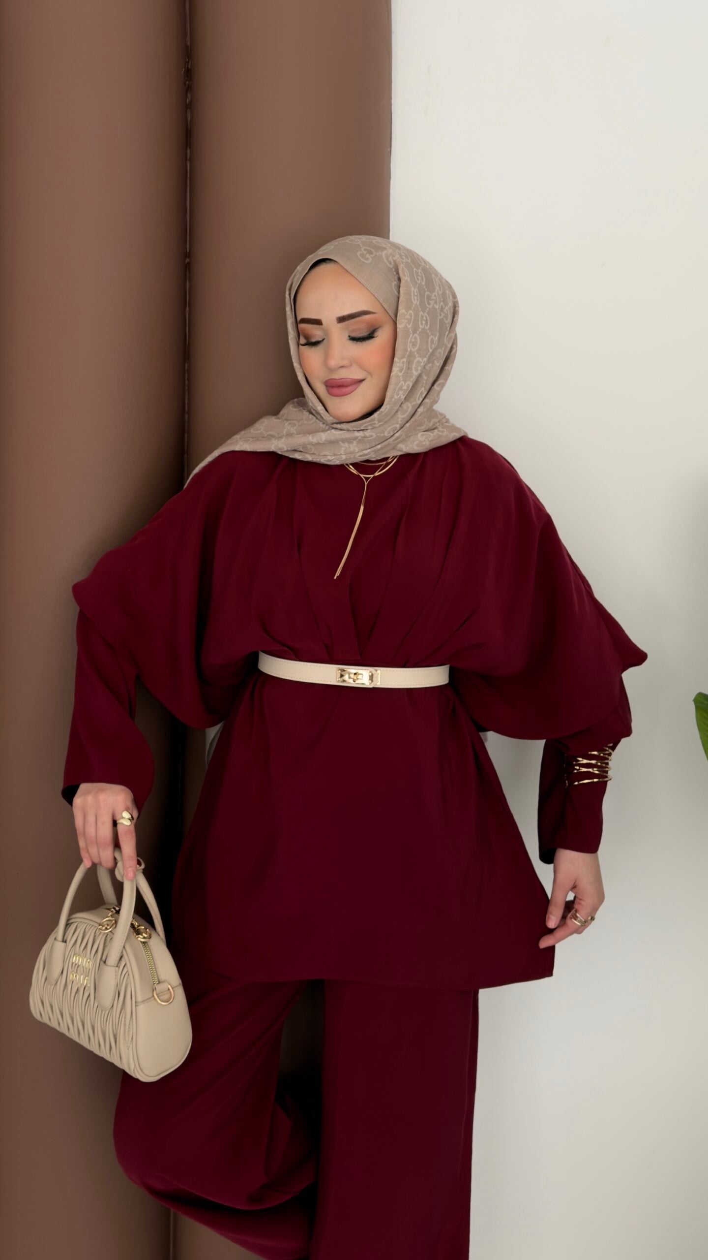 Arabic Pelerinli Modal İkili Takım |  