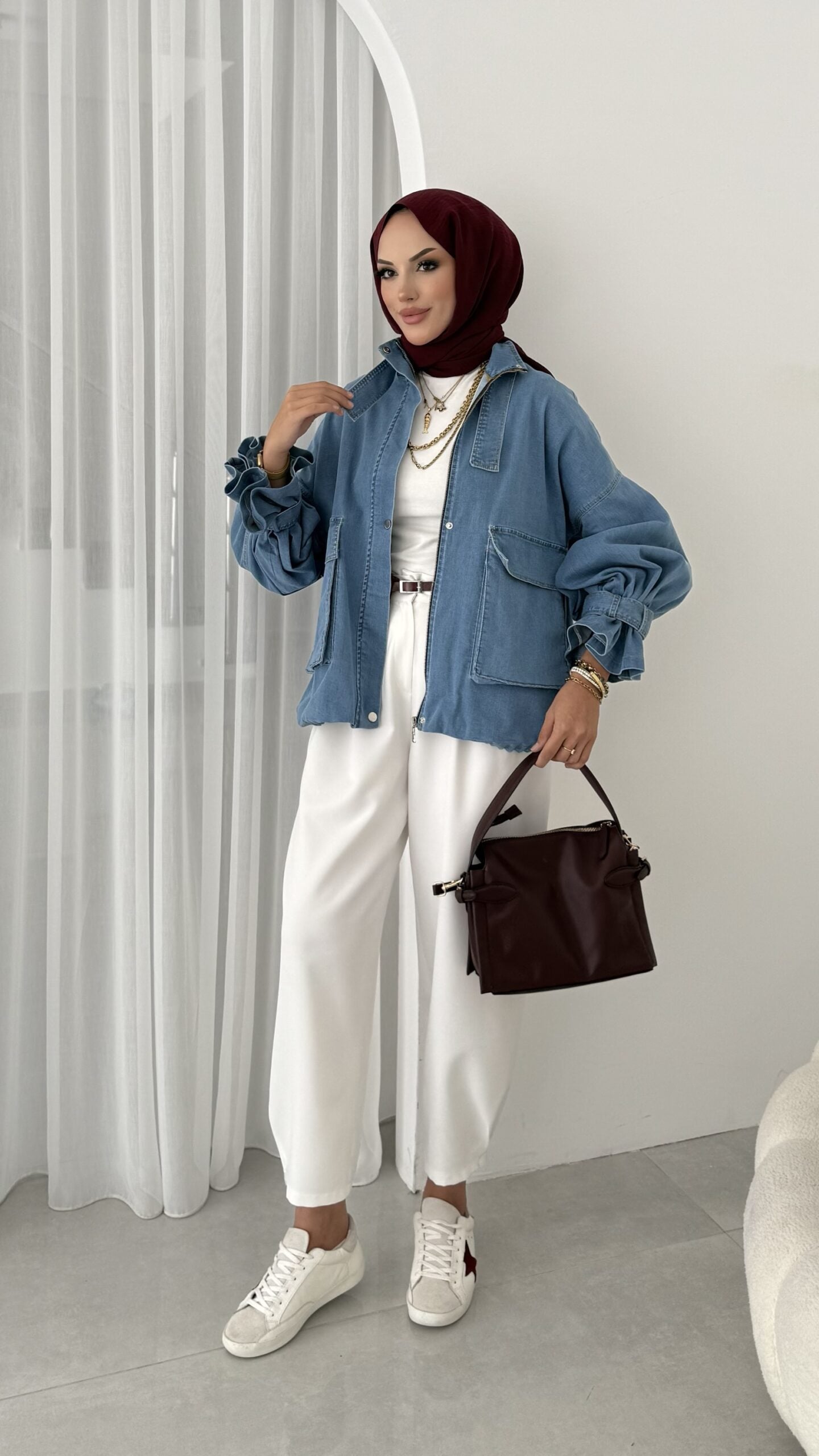 Touch Denim Bomber Ceket |  