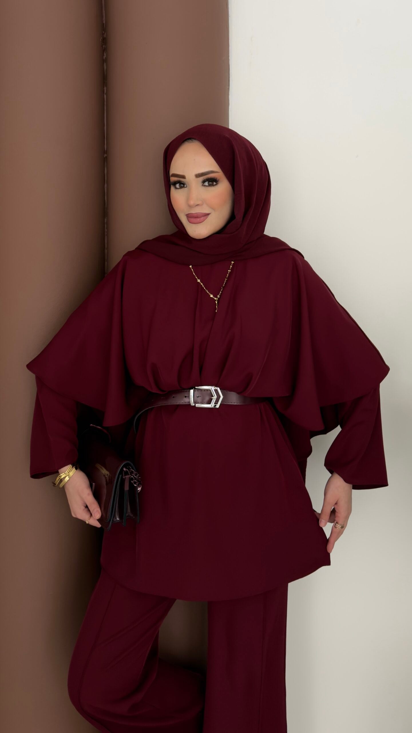 Arabic Pelerinli Modal İkili Takım |  
