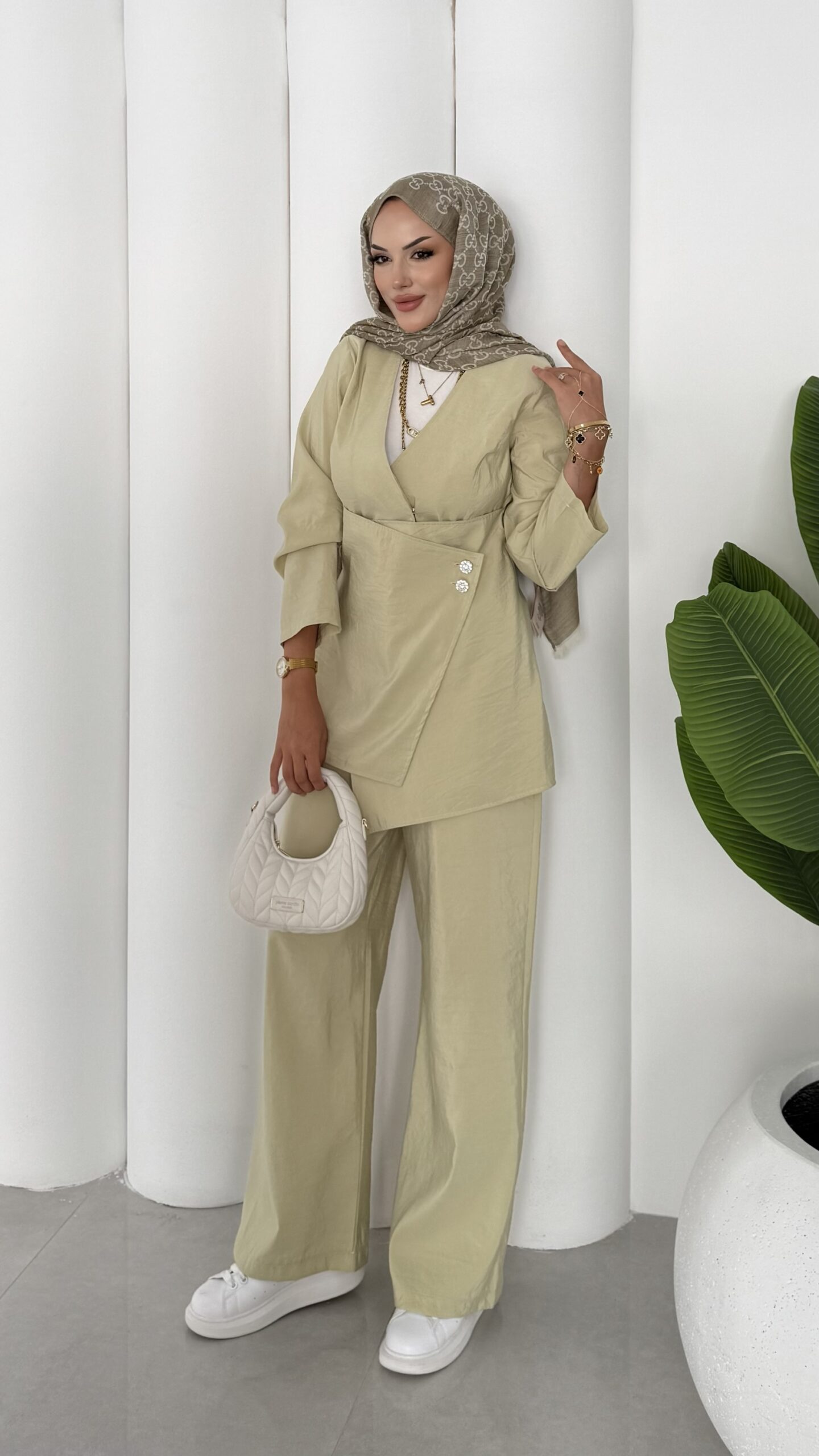 Fashion Premium Taşlı İkli Takım |  