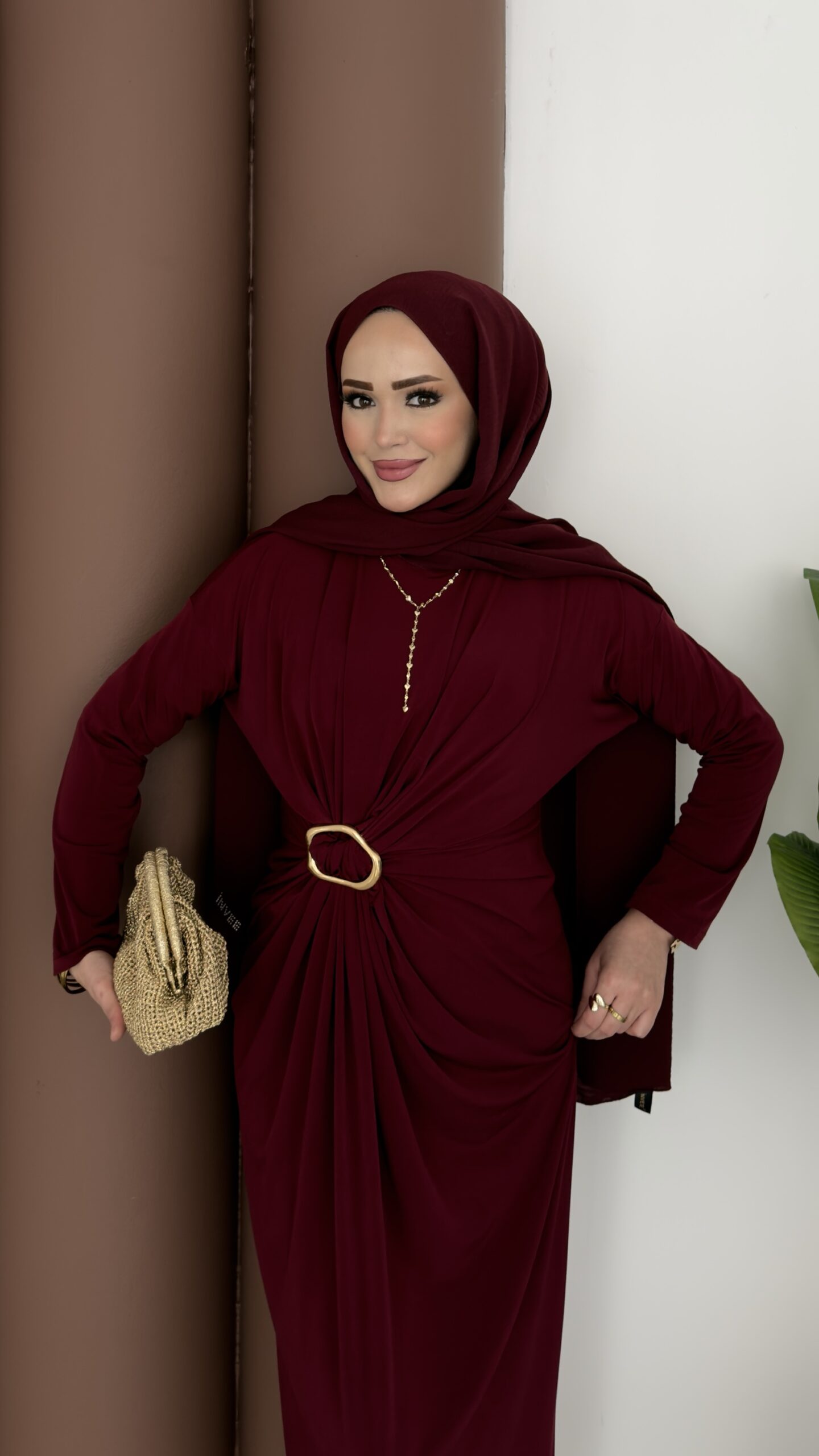 Fiori Sandy Tokalı Elbise |  