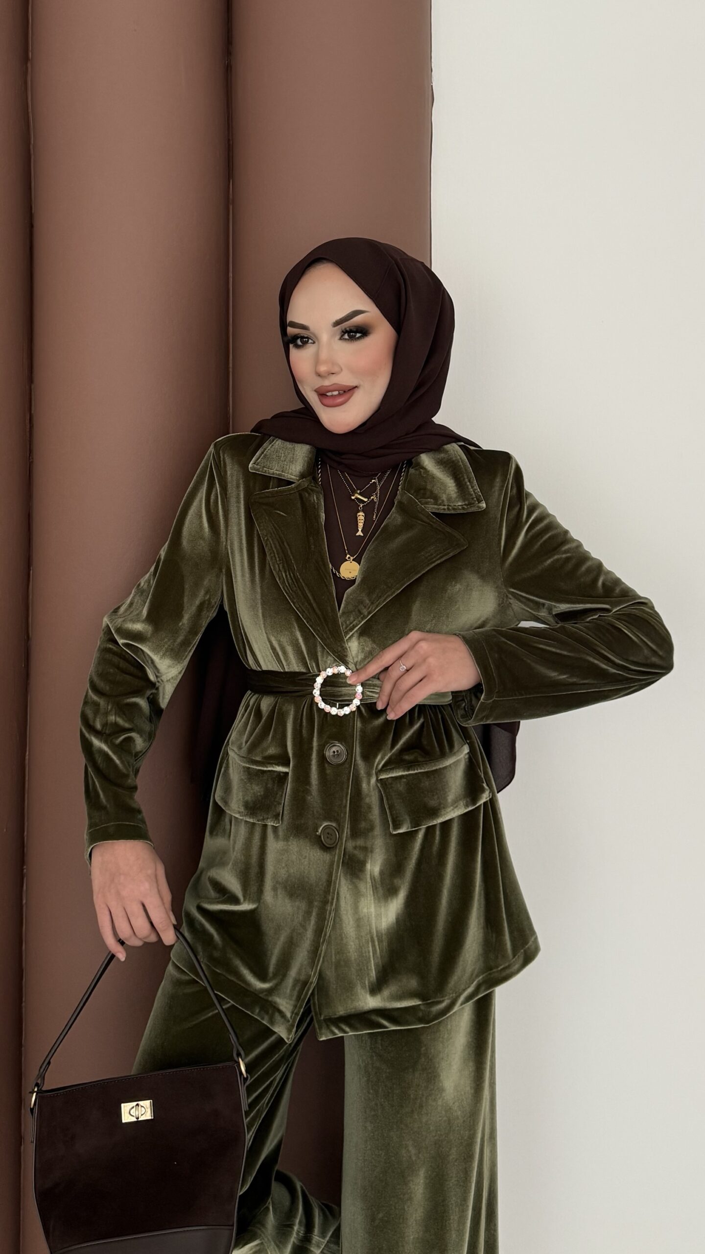 İconic Kadife Blazer İkili Takım |  