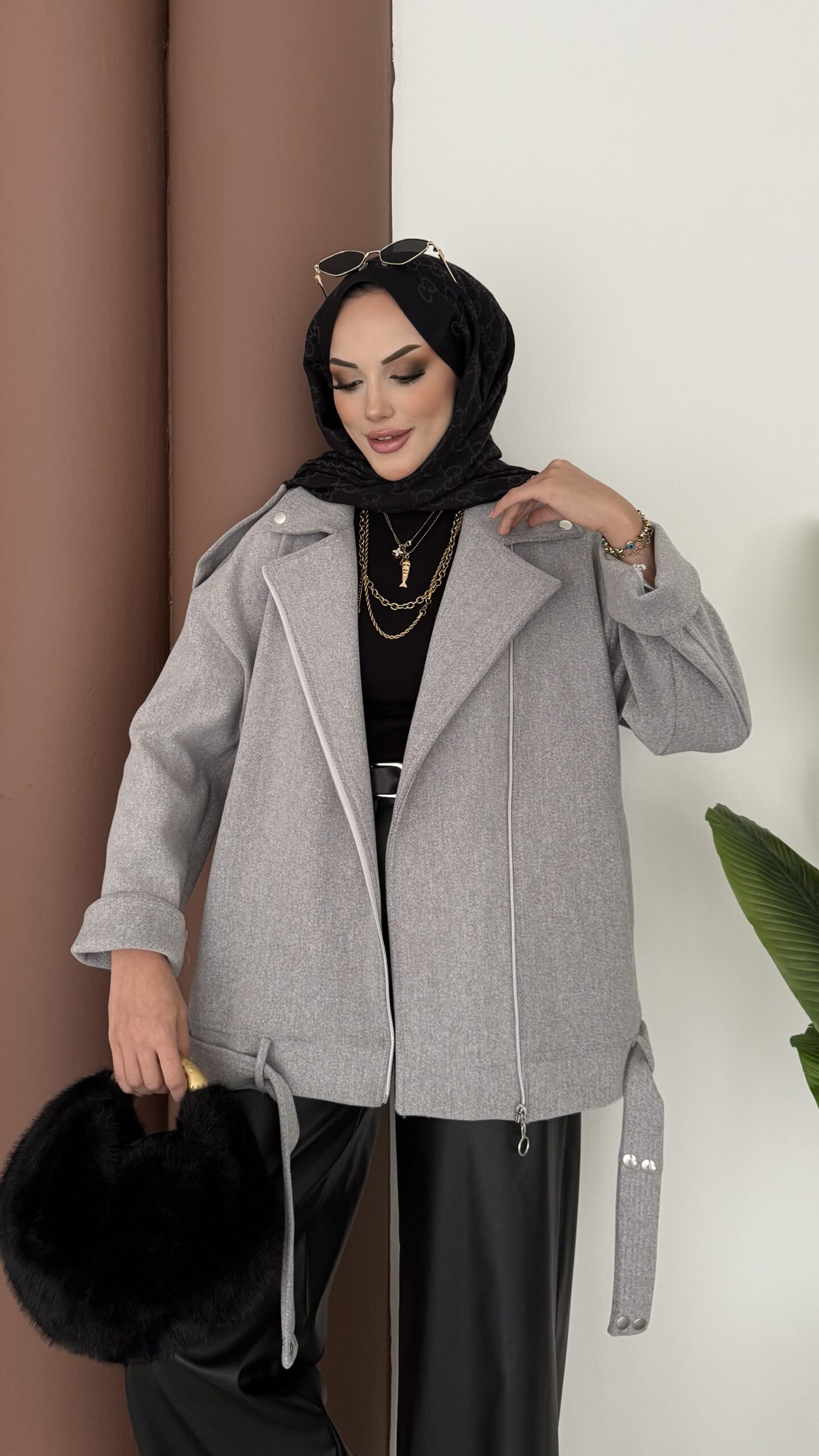 Most Premium Fermuarlı Kaşe Ceket |  