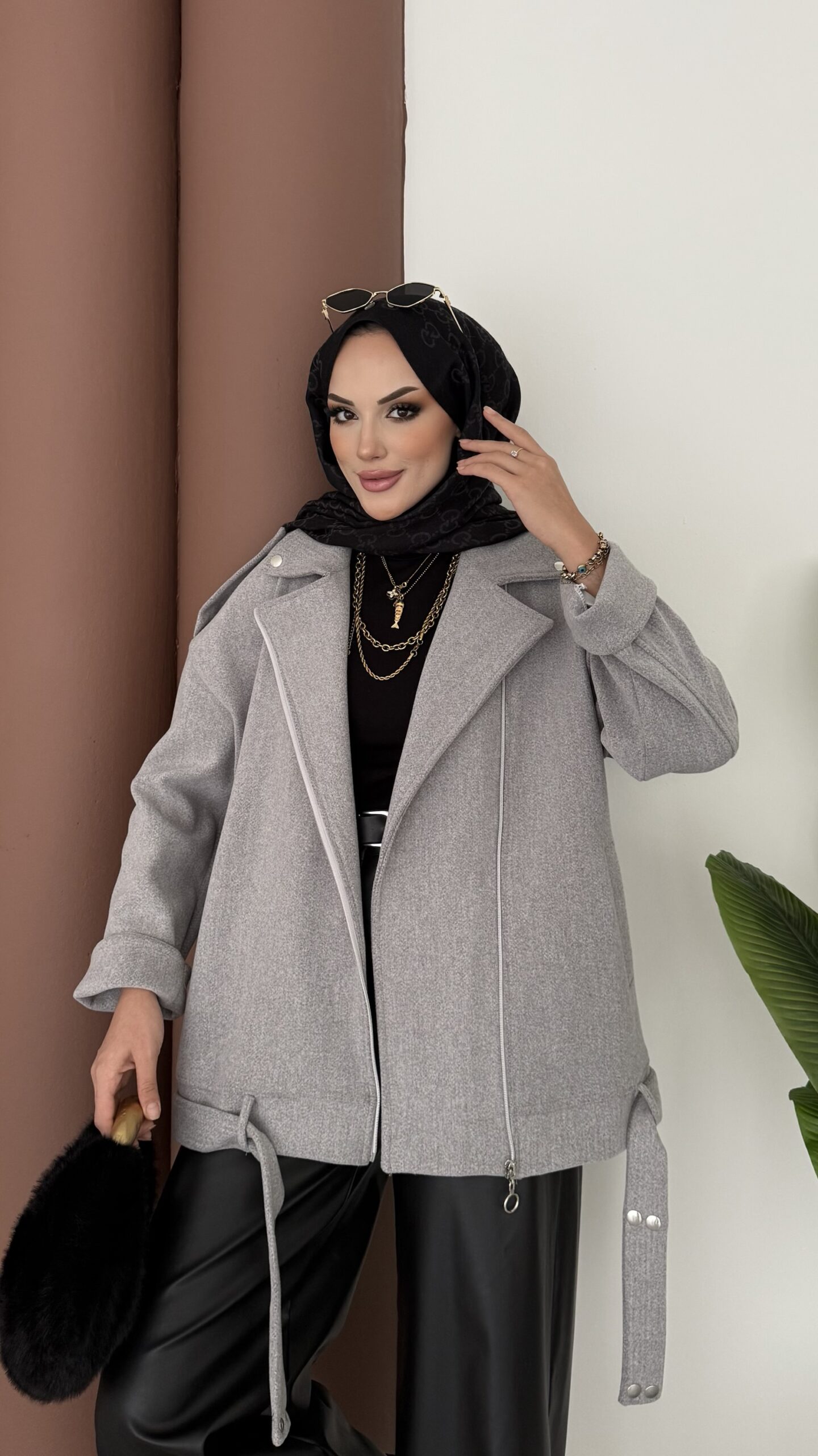 Most Premium Fermuarlı Kaşe Ceket |  