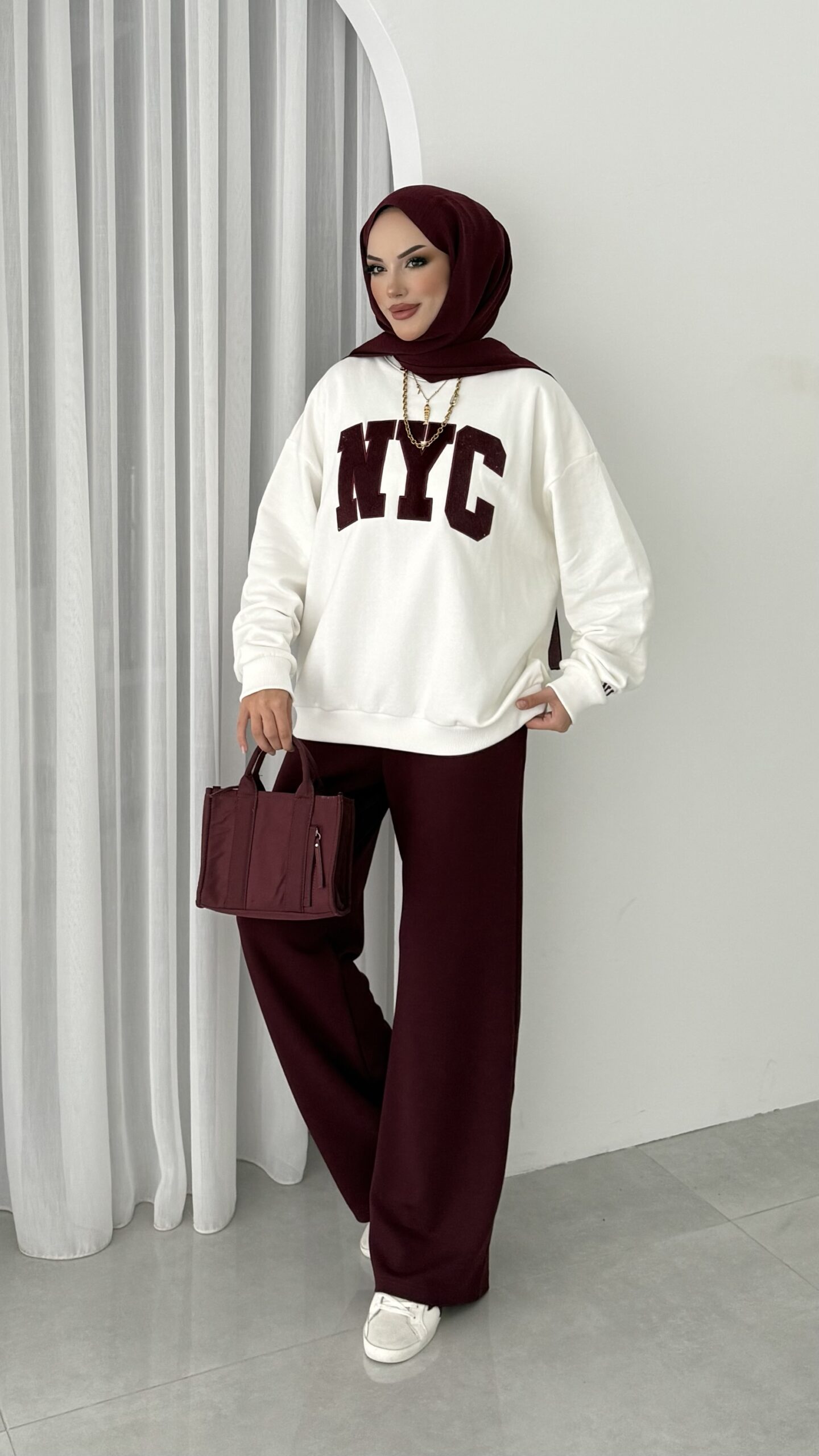 Nyc Şardonlu Sweat |  