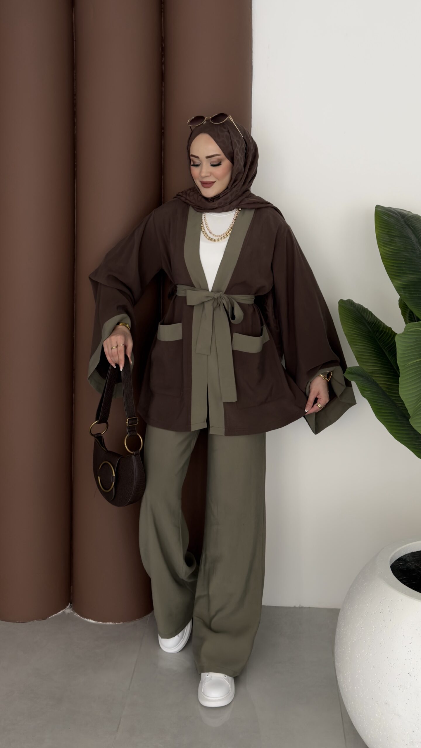 Cosmos Tensel Garnili Kimono İkili Takım |  