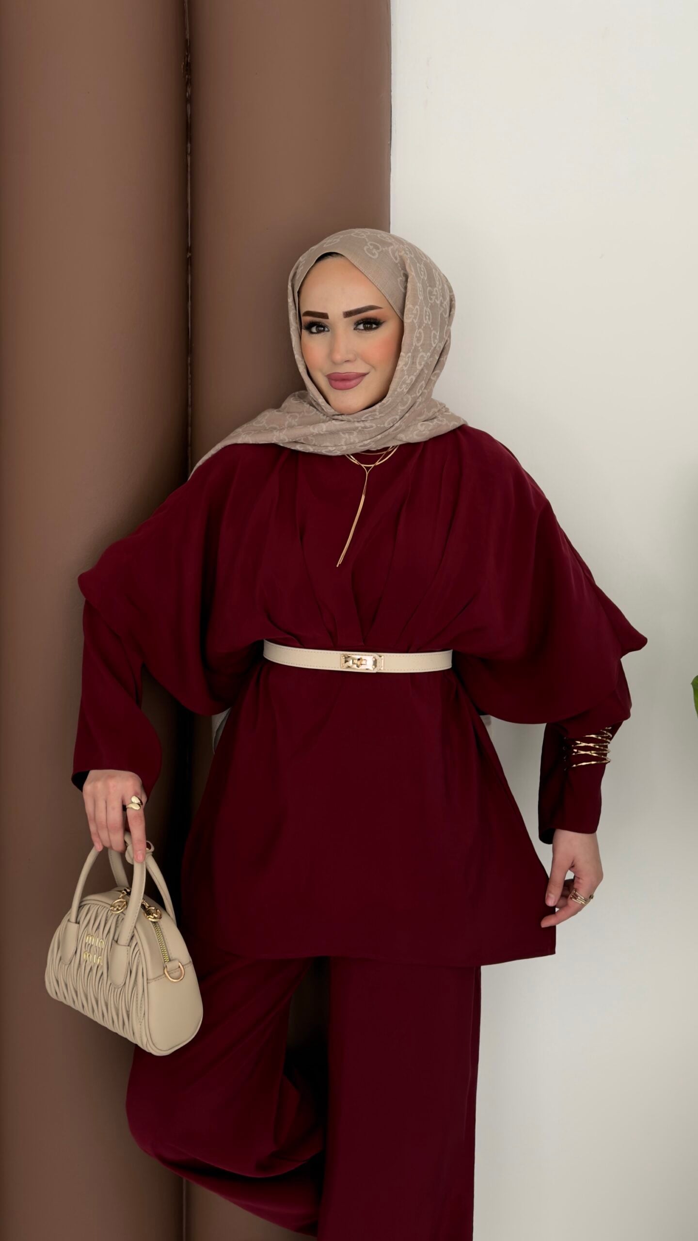 Arabic Pelerinli Modal İkili Takım |  