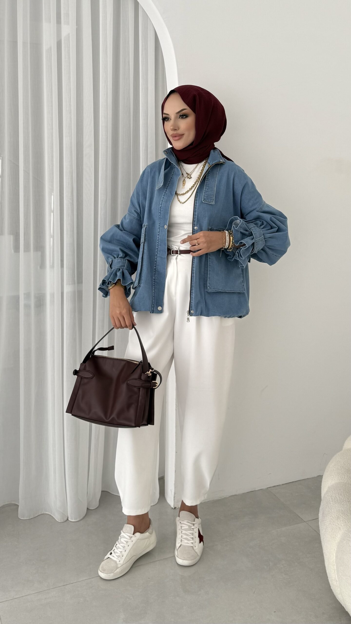 Touch Denim Bomber Ceket |  
