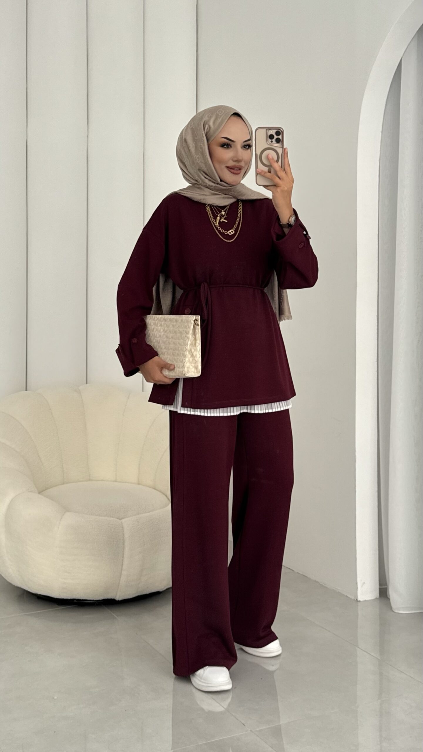 Premium Oysh Düğmeli İkili Takım |  