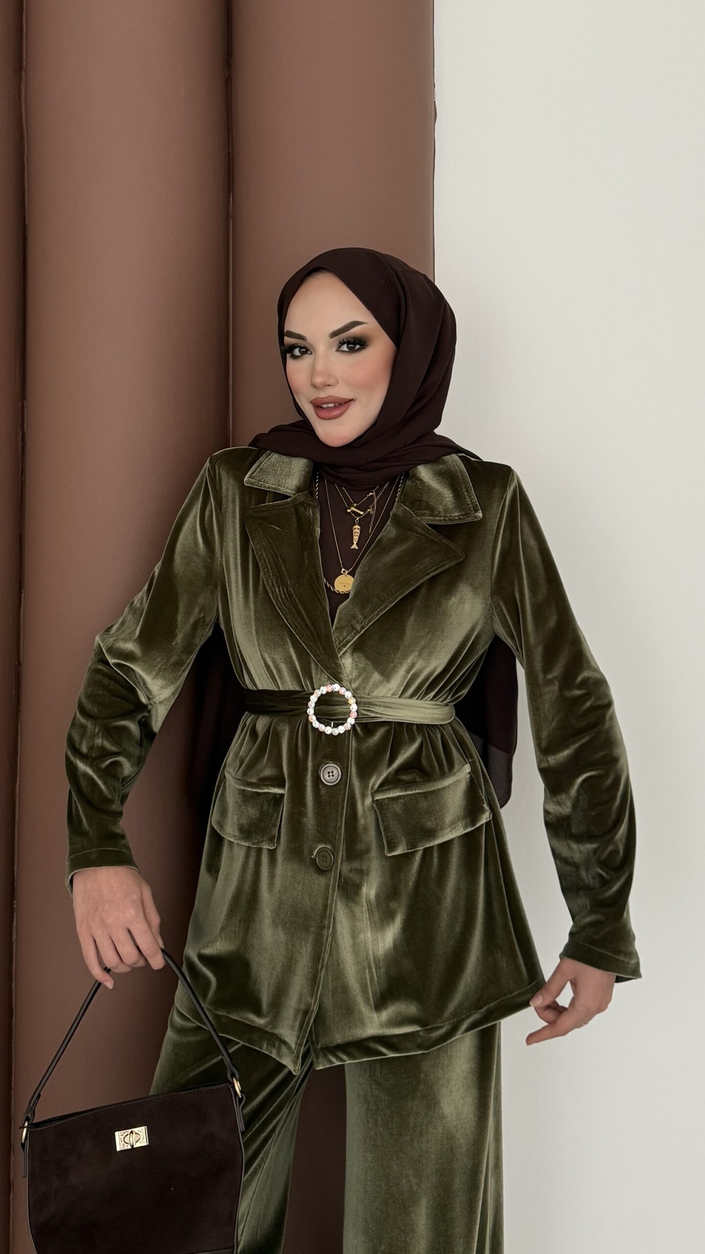 İconic Kadife Blazer İkili Takım |  
