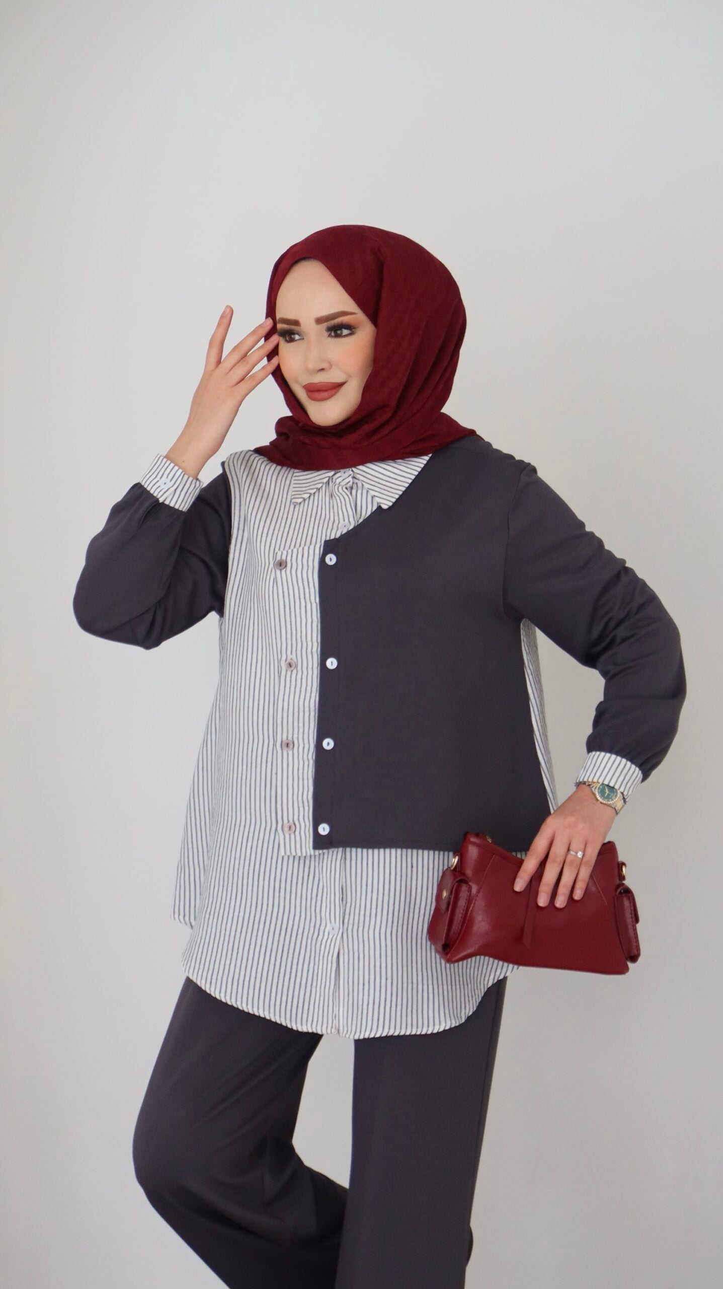 Garny Shirt Twist Muadil İkili Takım |  