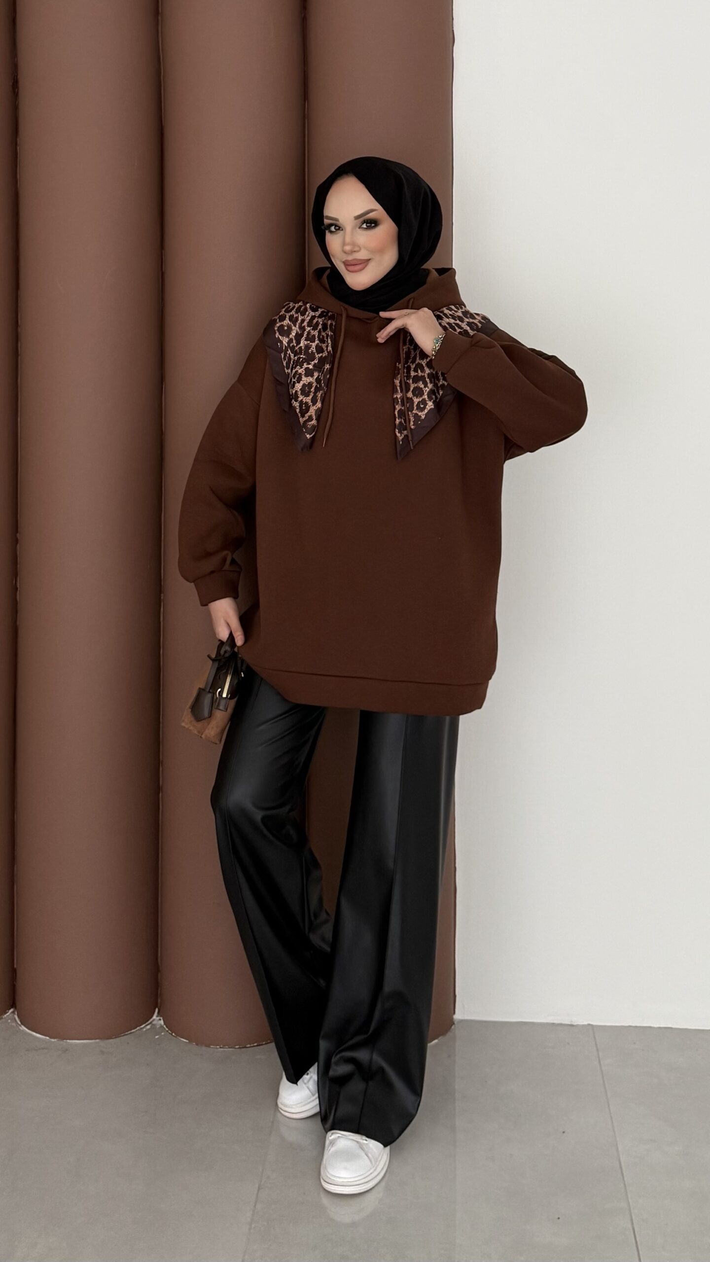 Oversize Basic Şardonlu Sweat |  