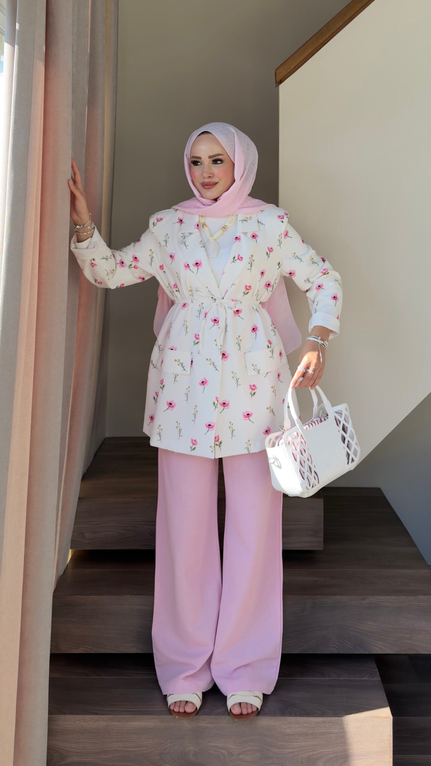 Çiçek Desenli Blazer Ceket |  