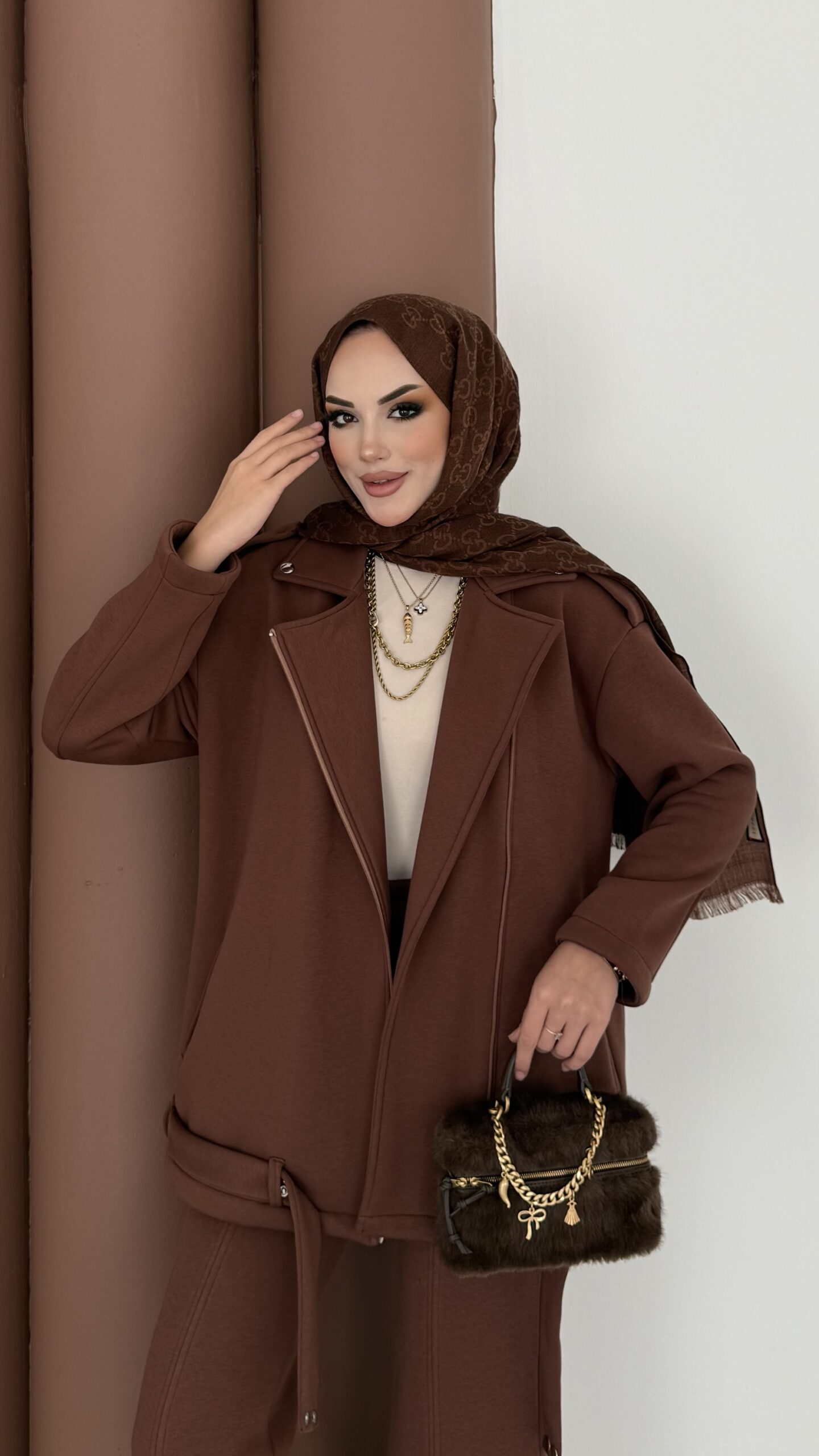 Blok Premium Şardonlu Ceket İkili Takım |  