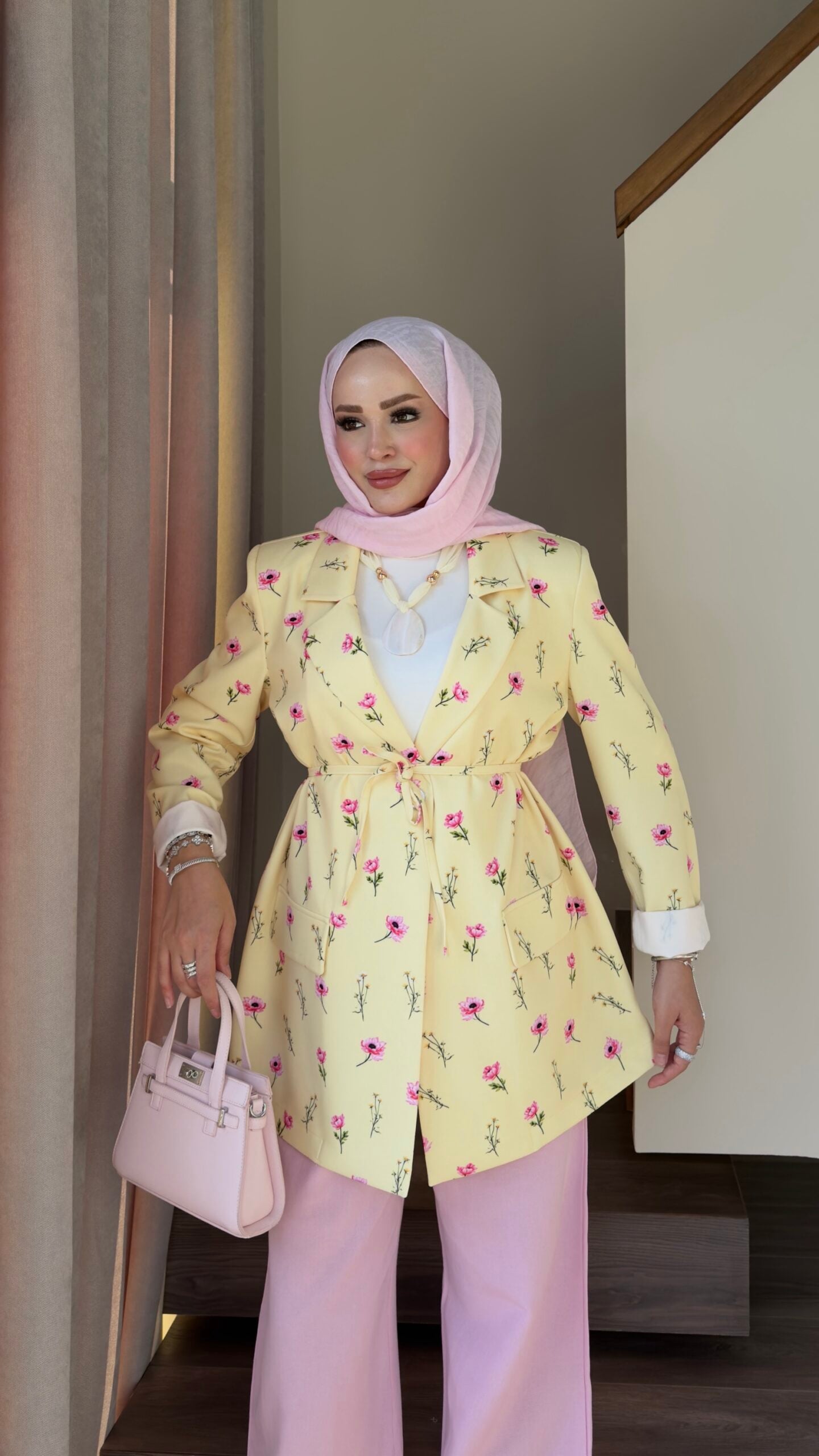 Çiçek Desenli Blazer Ceket |  