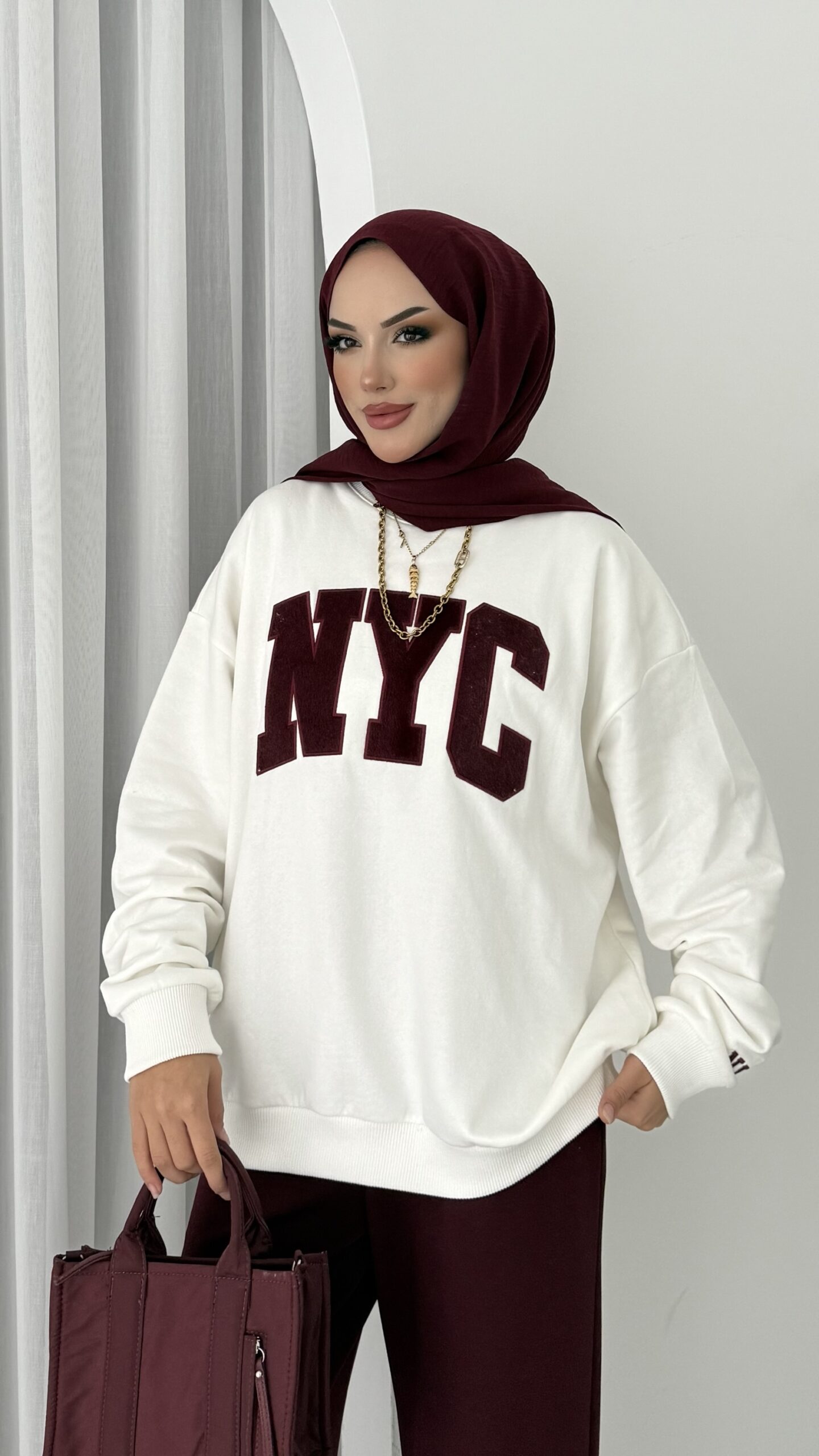 Nyc Şardonlu Sweat |  