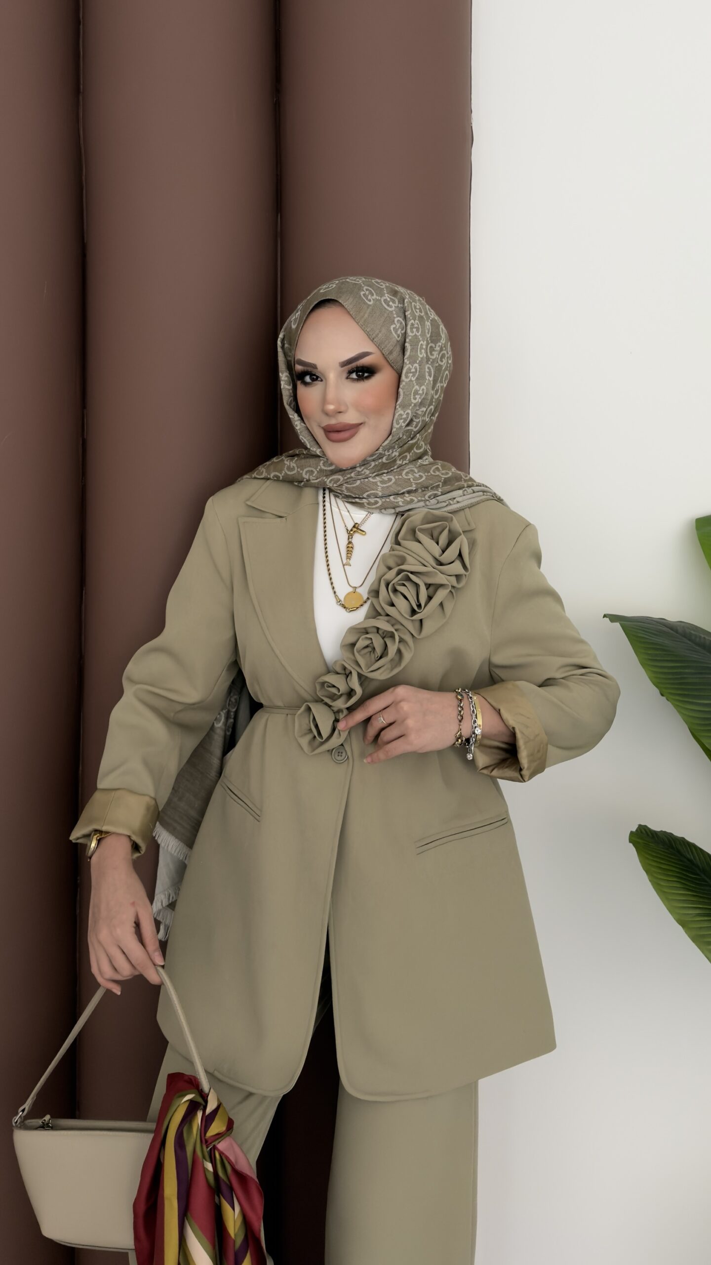 İzabel Güllü Dabıl Ceket İkili Takım |  