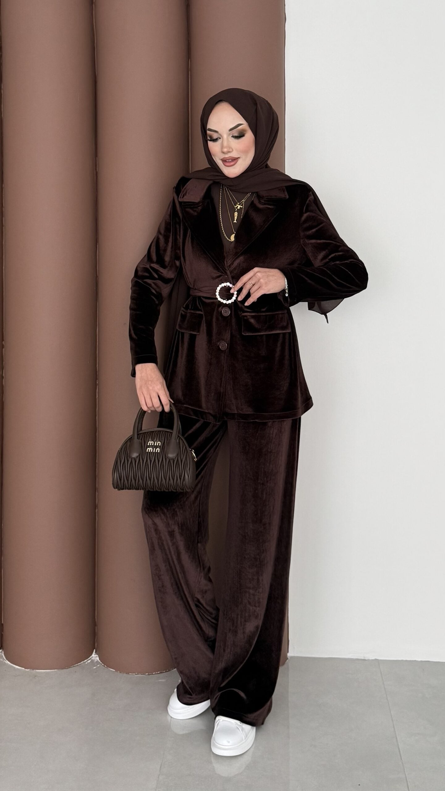 İconic Kadife Blazer İkili Takım |  